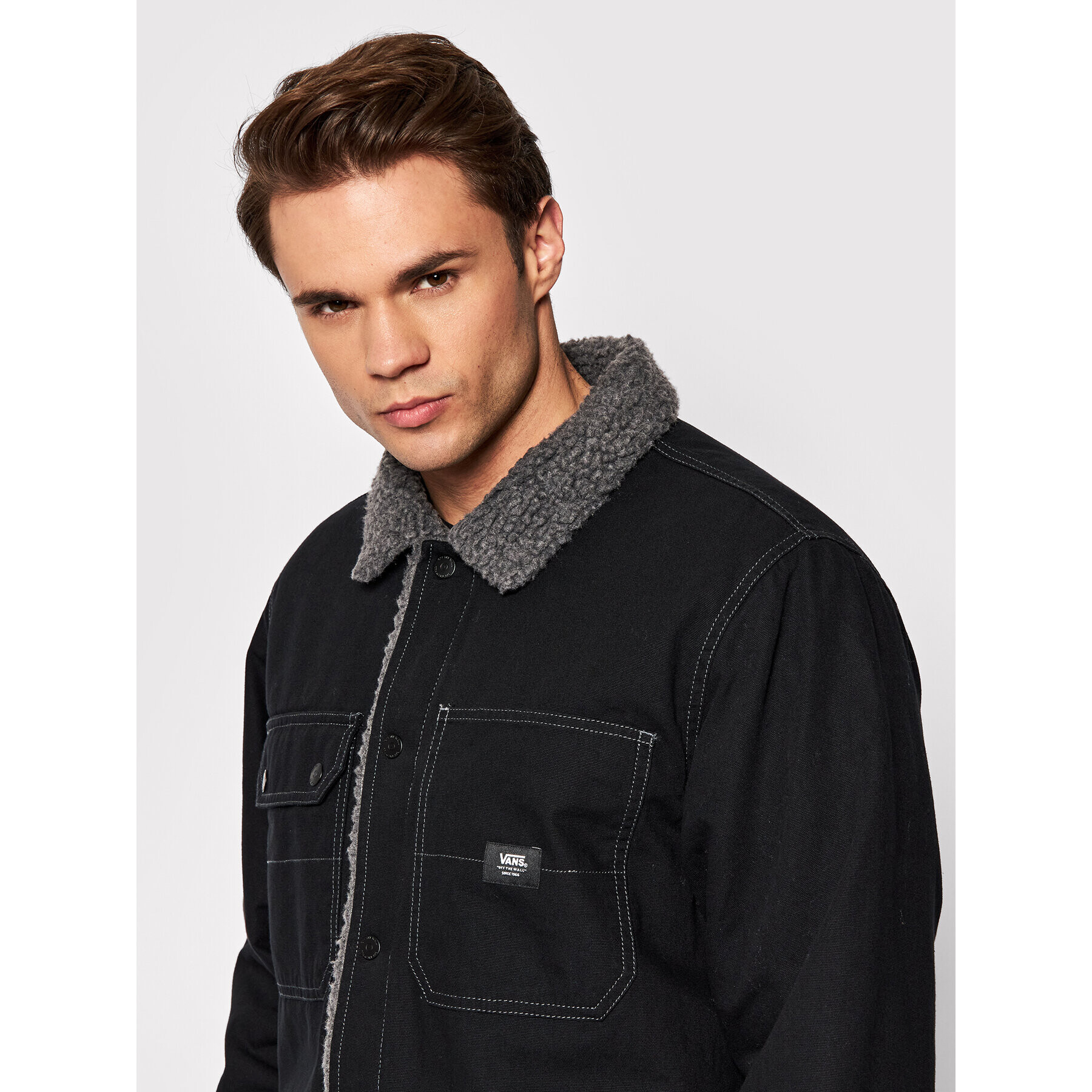 Vans Преходно яке Drill Chore VN0A5KLK Черен Regular Fit - Pepit.bg