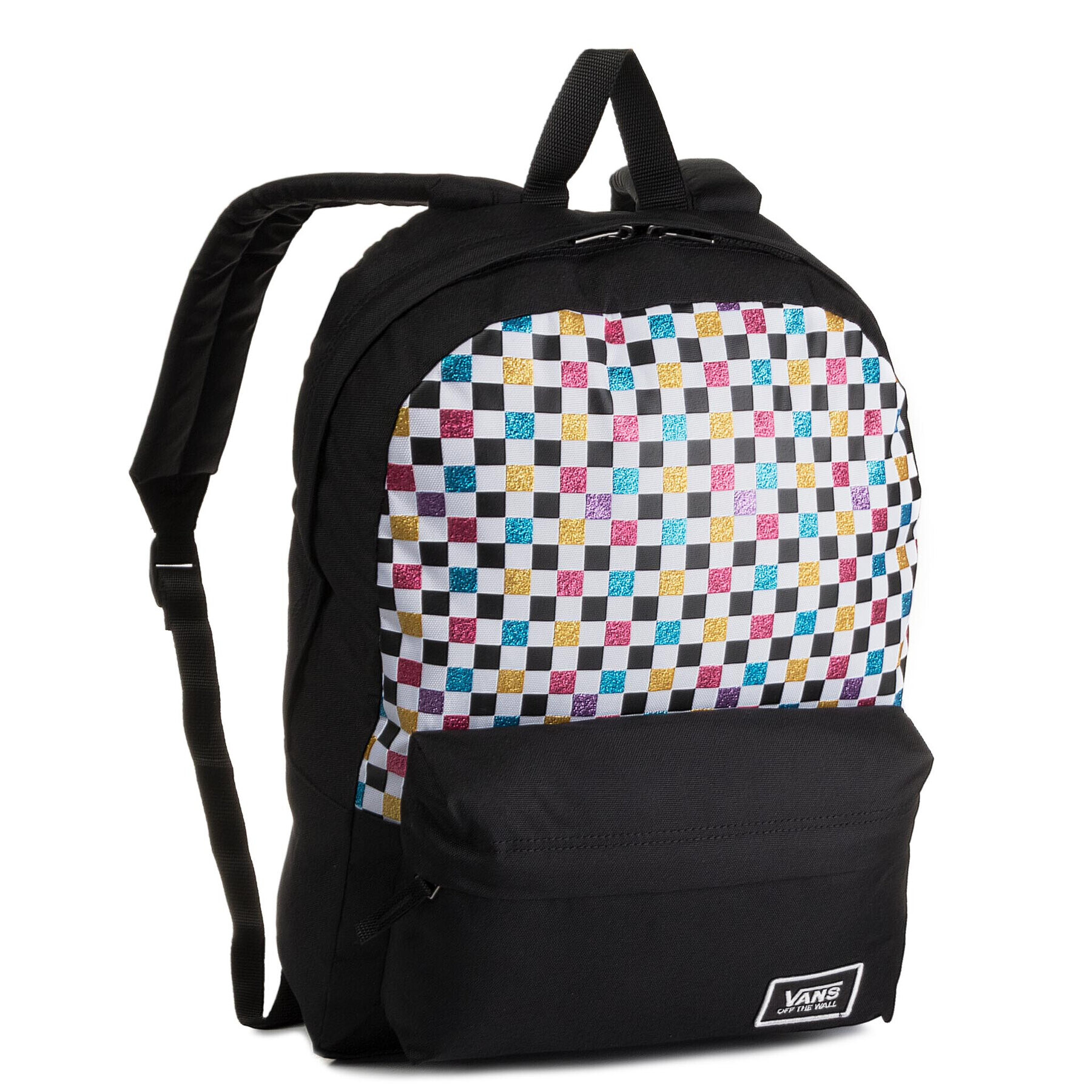 Vans Раница Glitter Check R VN0A48HGUX91 Черен - Pepit.bg