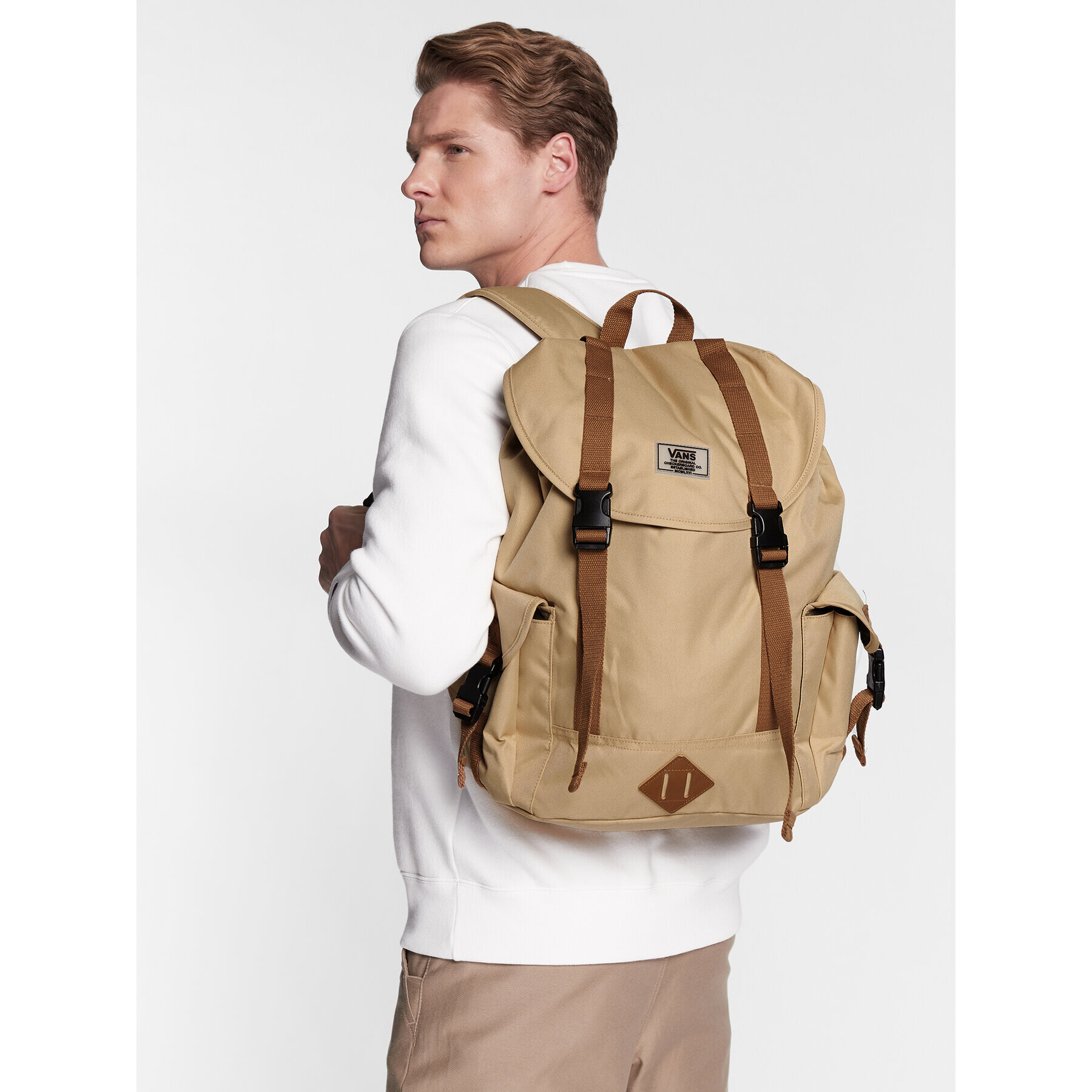 Vans Раница Basecamp Backpack VN0A7RXOYUU1 Кафяв - Pepit.bg