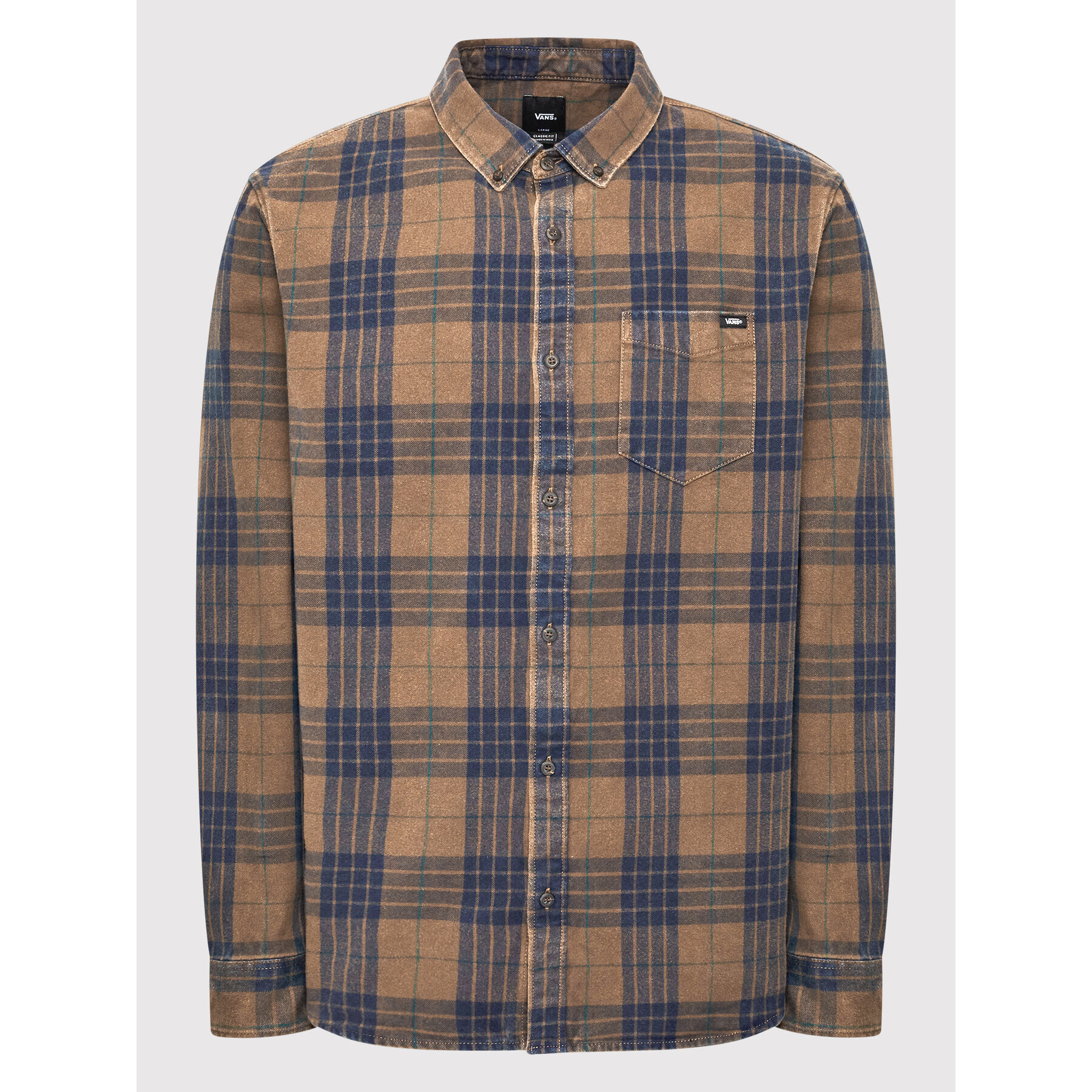 Vans Риза Gonzales VN0A7SF9 Кафяв Classic Fit - Pepit.bg