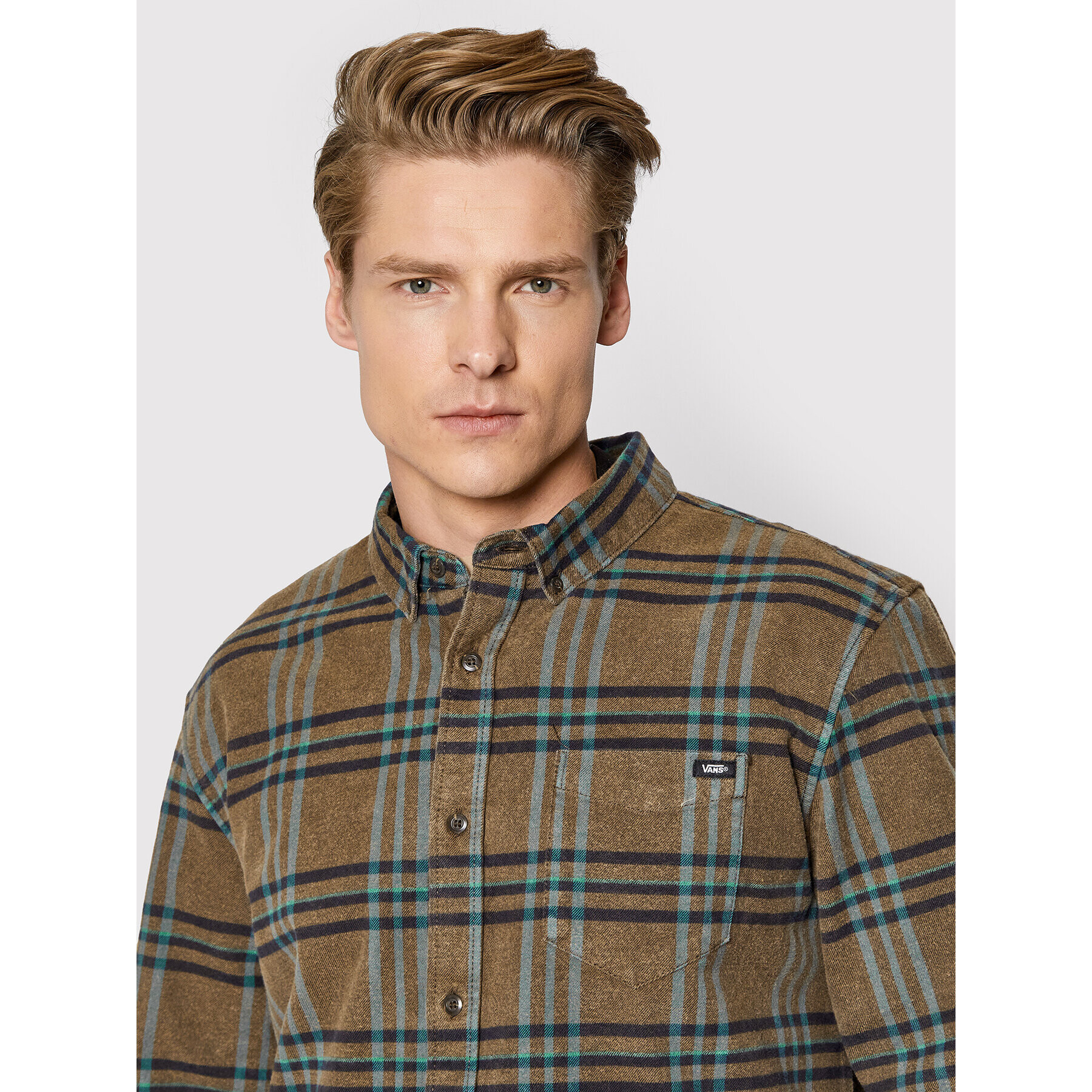 Vans Риза Morris VN0A5FP5 Кафяв Classic Fit - Pepit.bg
