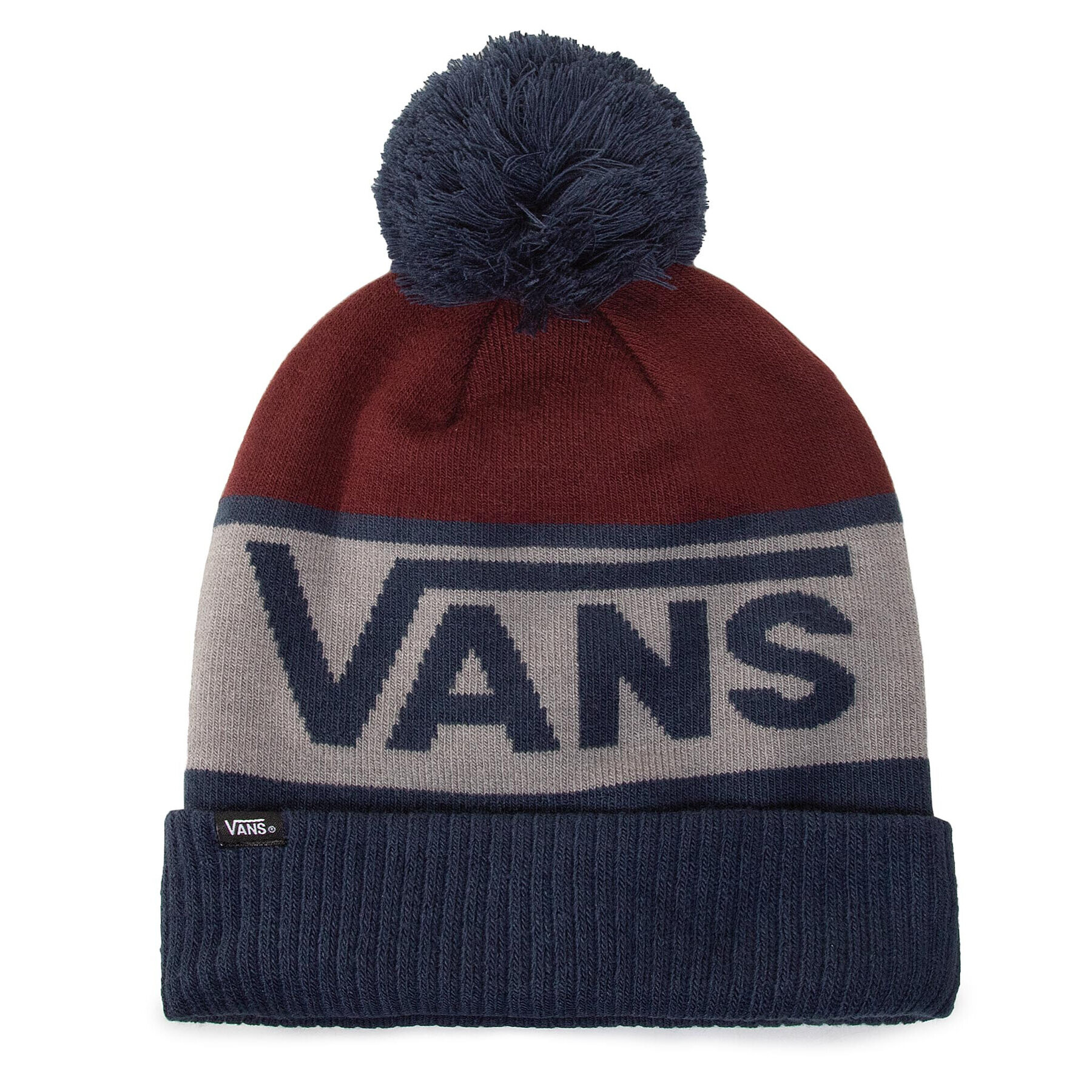 Vans Шапка Stripe Pom VN0A4SFOKF11 Тъмносин - Pepit.bg