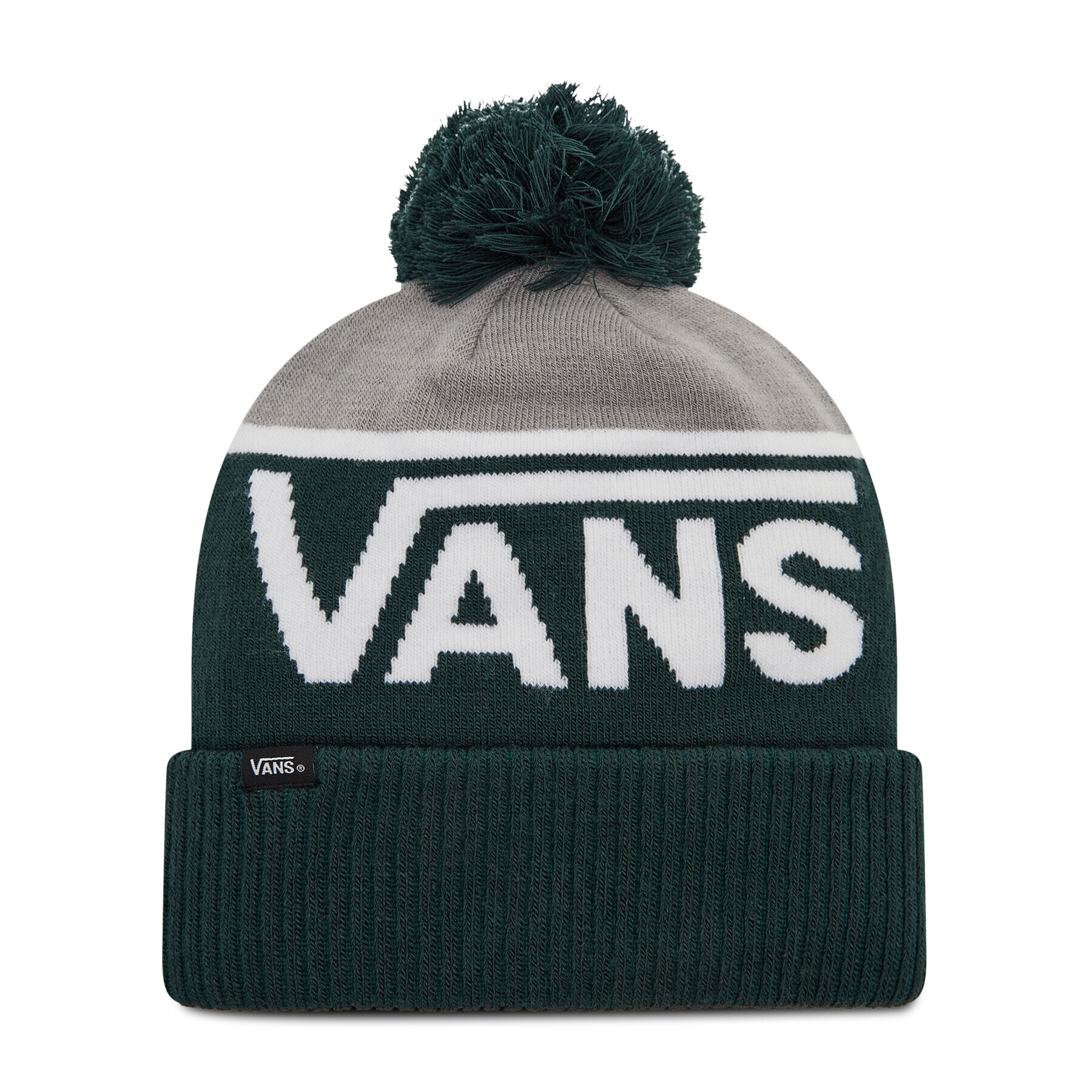 Vans Шапка Stripe Pom VN0A4SFOPRM1 Зелен - Pepit.bg