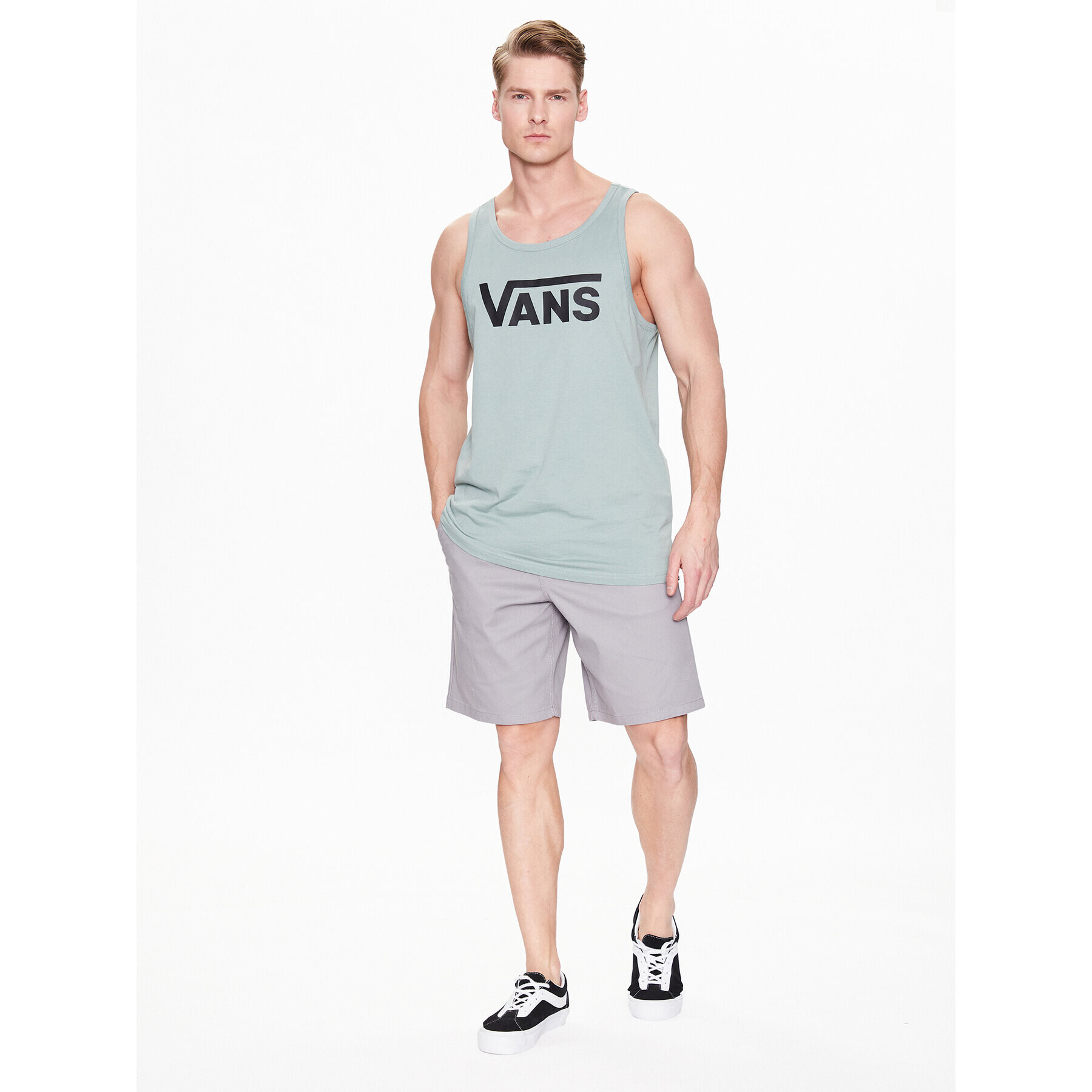 Vans Шорти от плат Authentic Chino VN0A5FJX Сив Relaxed Fit - Pepit.bg