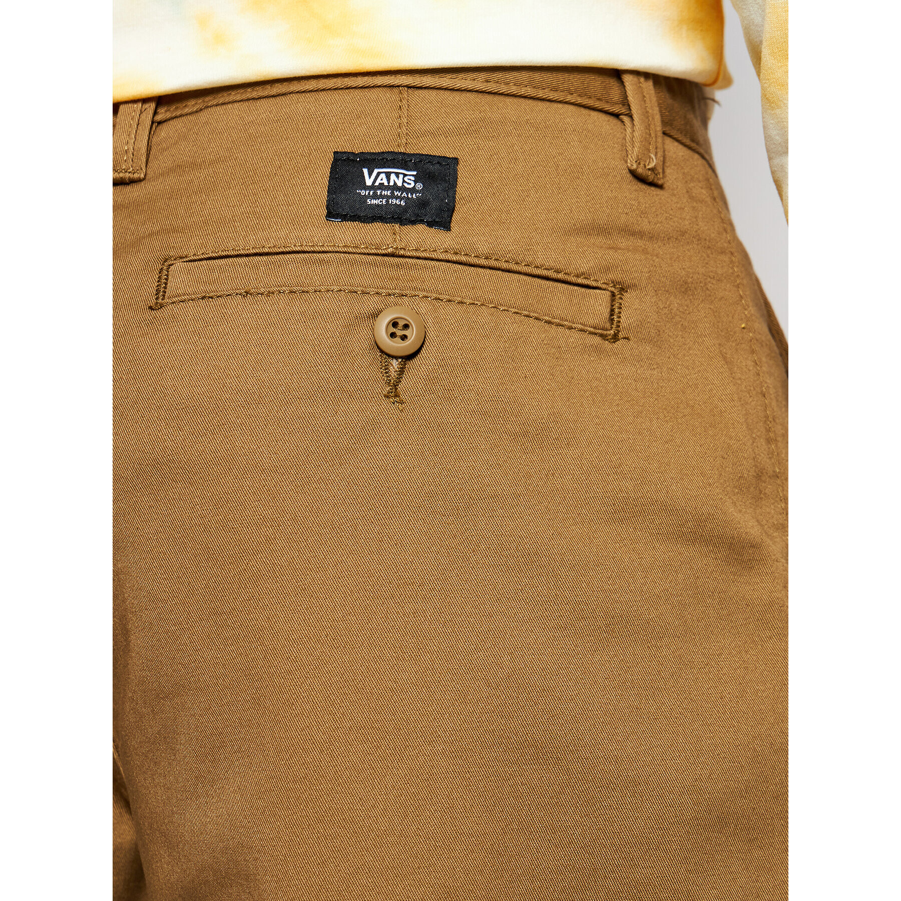 Vans Шорти от плат Authentic Stretch VN0A5FEC Кафяв Regular Fit - Pepit.bg