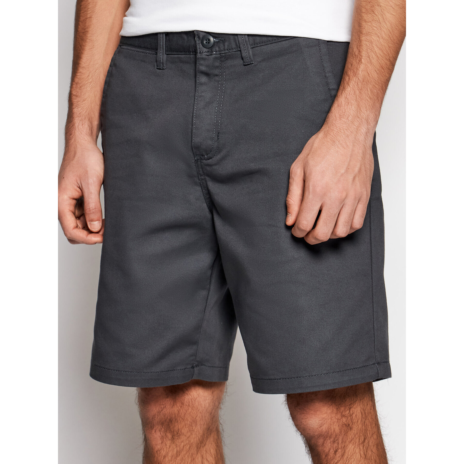 Vans Шорти от плат Authentic Stretch VN0A5FEC Сив Regular Fit - Pepit.bg