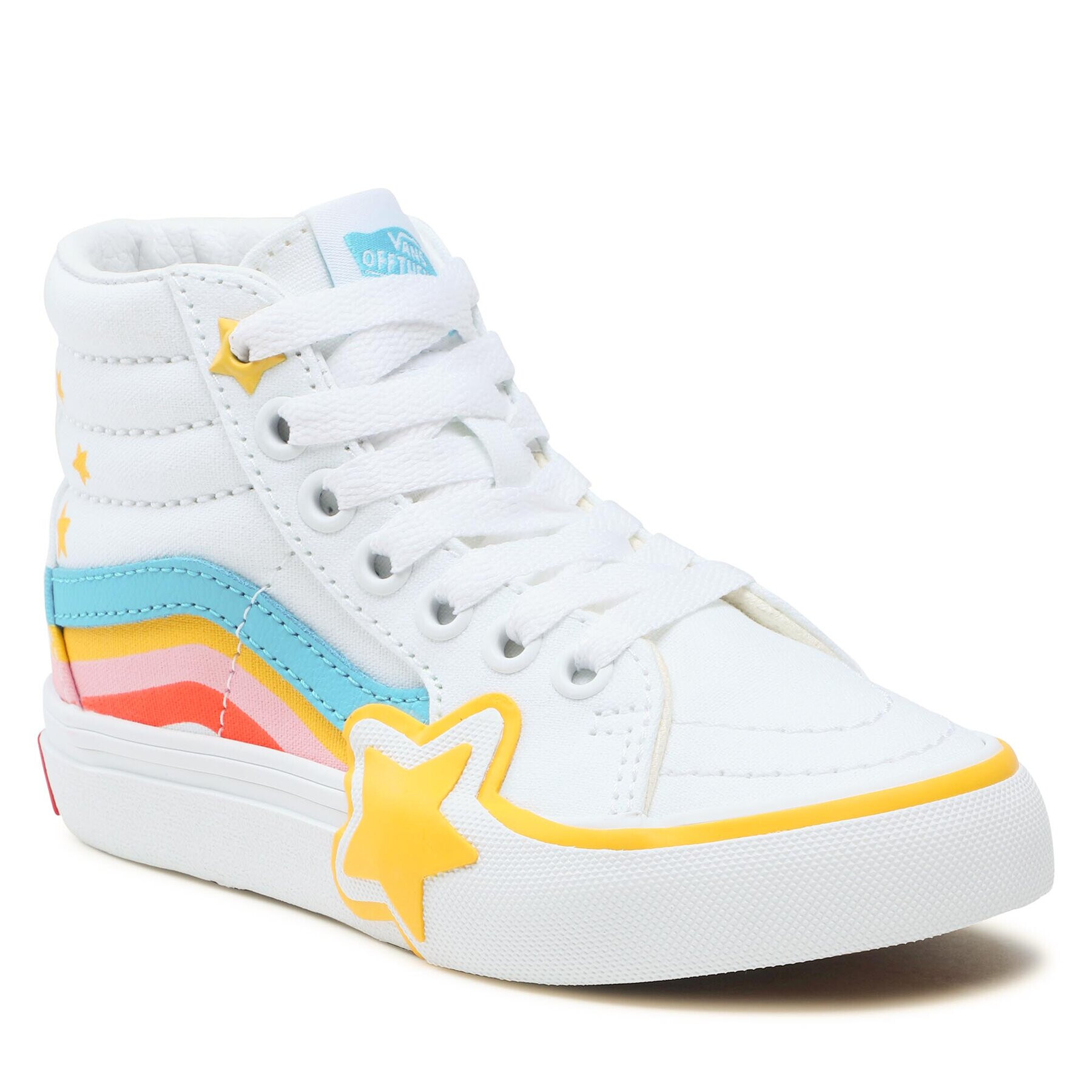 Vans Сникърси Sk8-Hi Rainbow Star VN000BVMAHP1 Бял - Pepit.bg