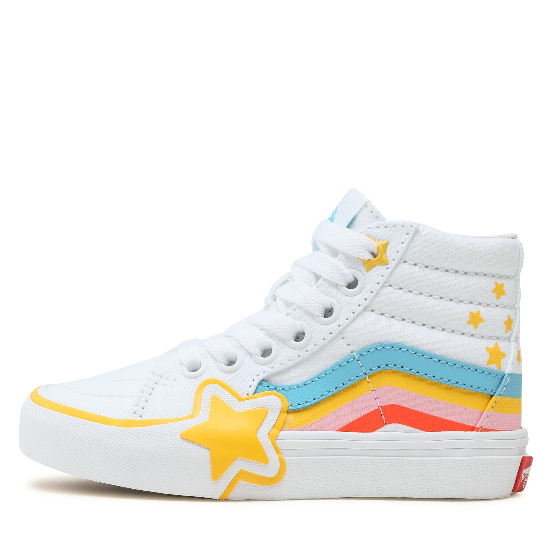 Vans Сникърси Sk8-Hi Rainbow Star VN000BVMAHP1 Бял - Pepit.bg