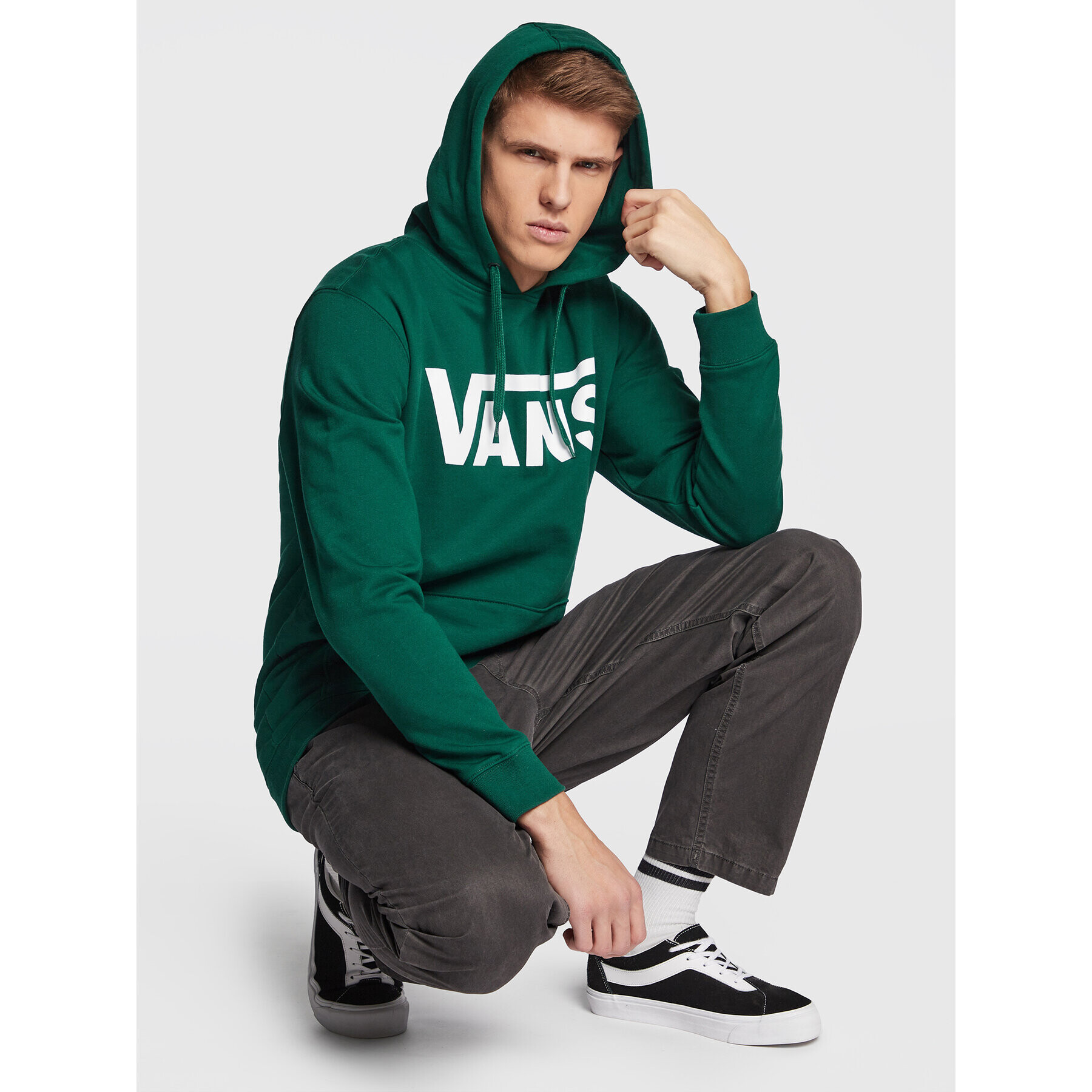 Vans Суитшърт Classic VN0A456B Зелен Regular Fit - Pepit.bg