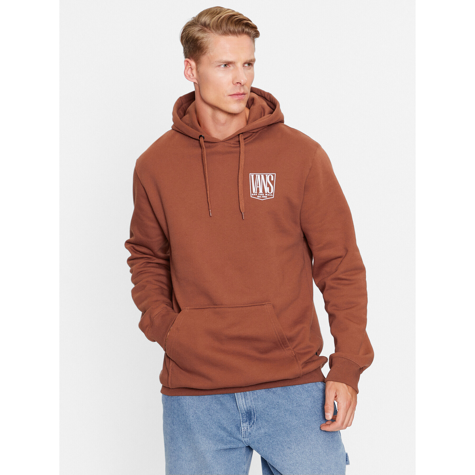 Vans Суитшърт Custom Tall Po VN0008HY Кафяв Regular Fit - Pepit.bg