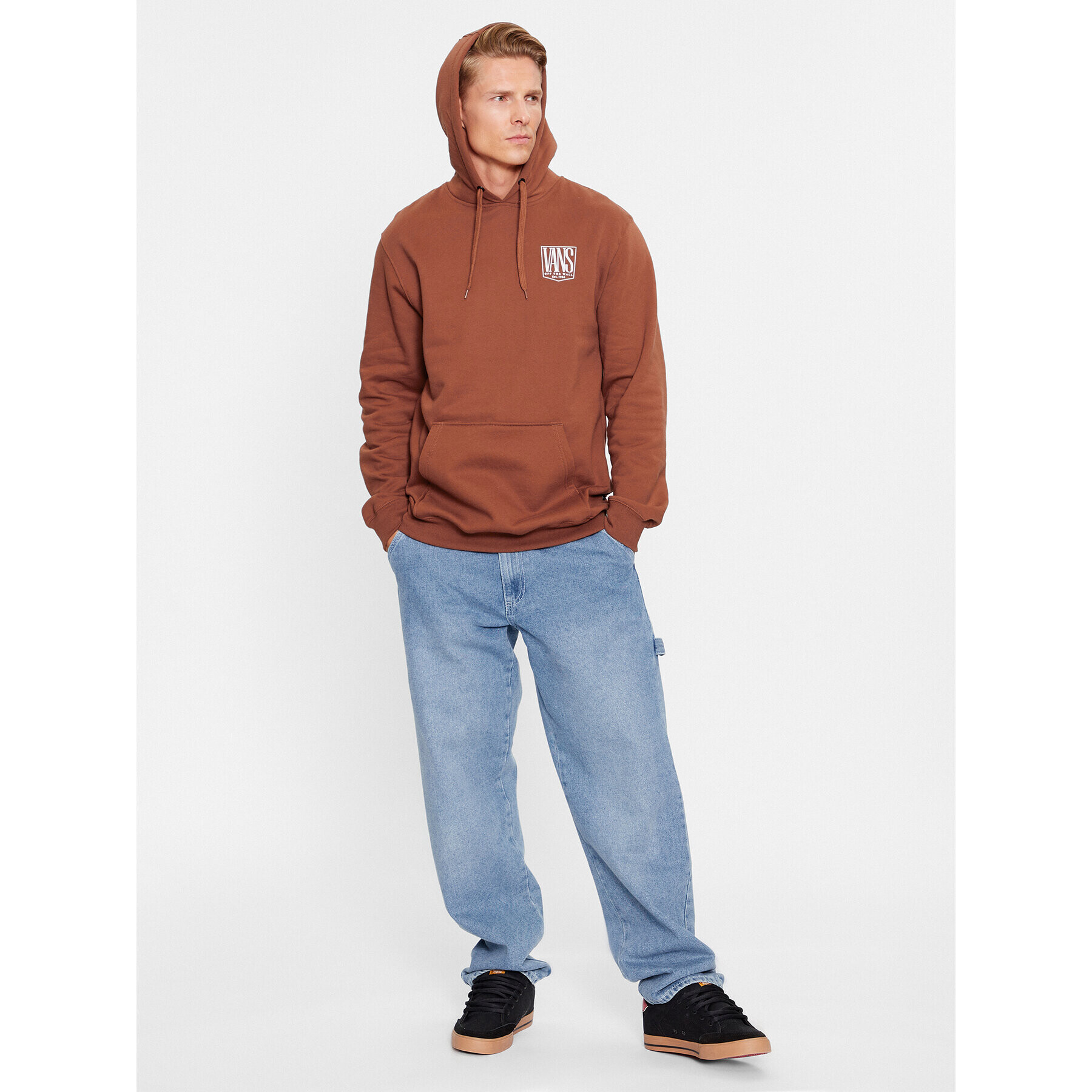 Vans Суитшърт Custom Tall Po VN0008HY Кафяв Regular Fit - Pepit.bg