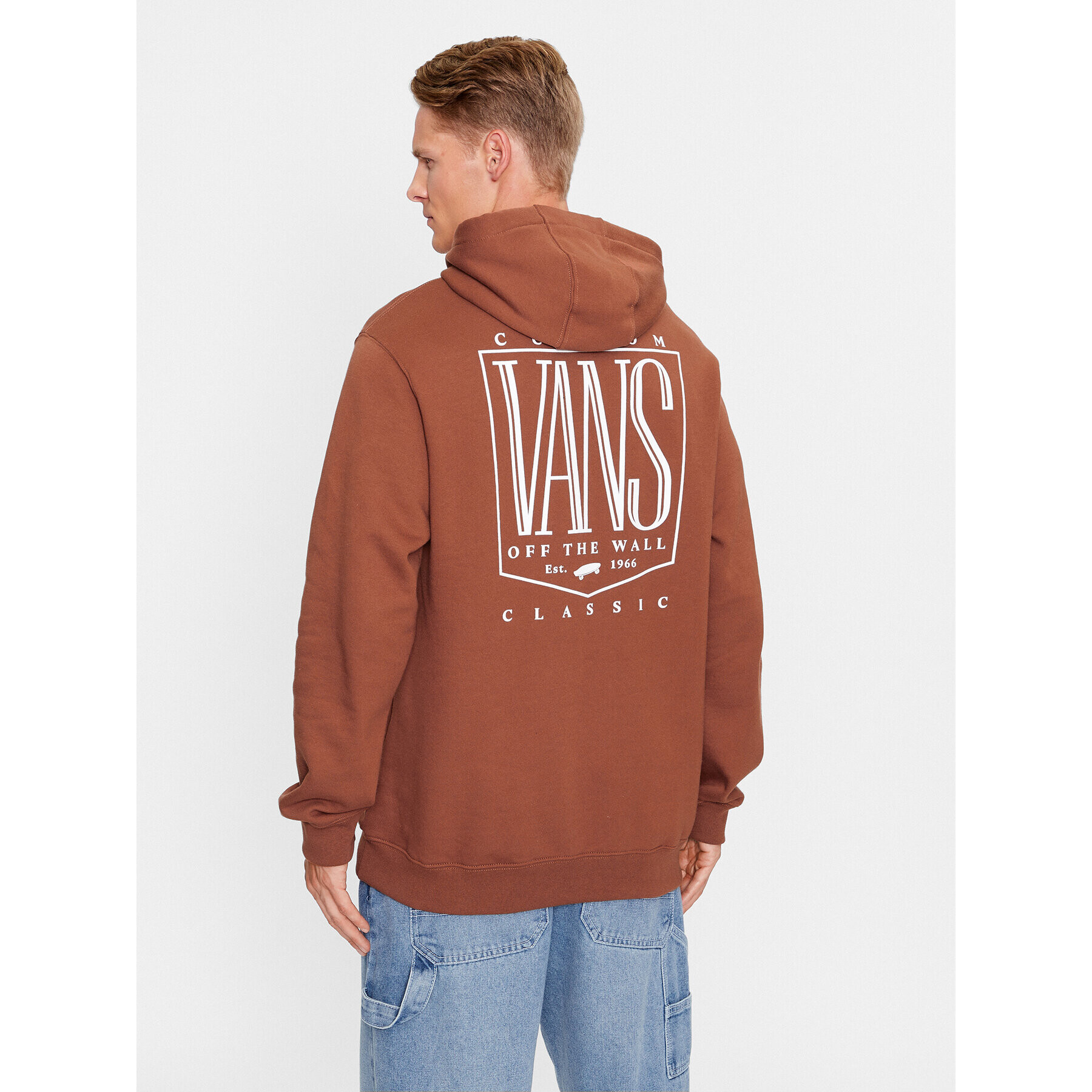 Vans Суитшърт Custom Tall Po VN0008HY Кафяв Regular Fit - Pepit.bg