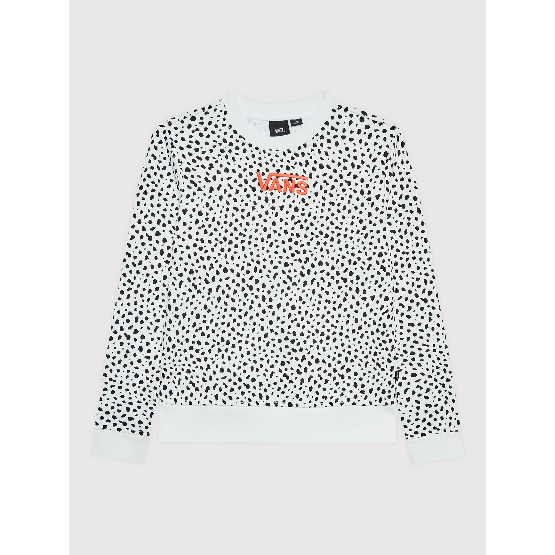 Vans Суитшърт Dalmation VN0A7RUB Бял Regular Fit - Pepit.bg
