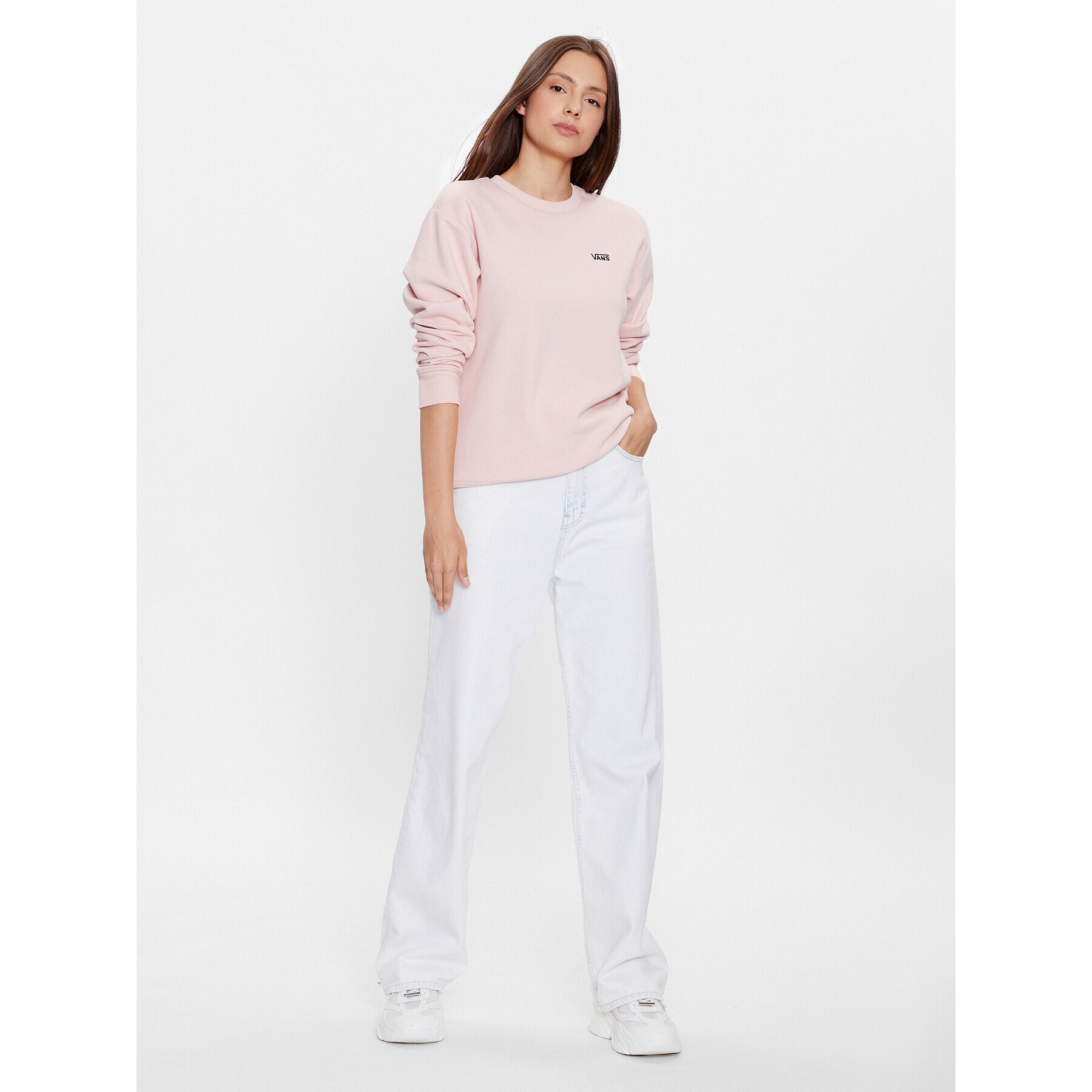 Vans Суитшърт Flying V Bff Crew Emea VN00046X Розов Regular Fit - Pepit.bg