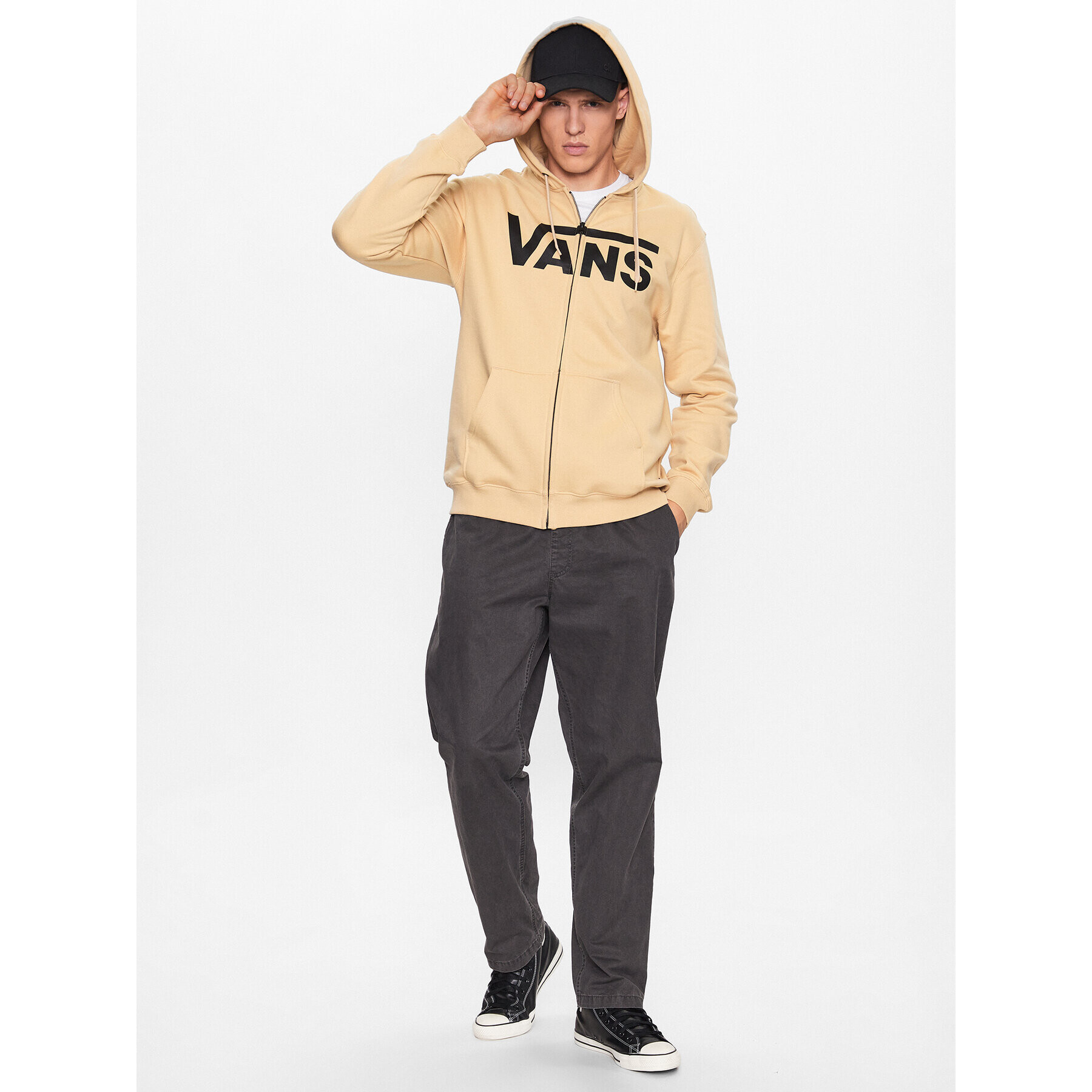 Vans Суитшърт Mn Classic Zip Hoodie Ii VN0A456C Бежов Classic Fit - Pepit.bg