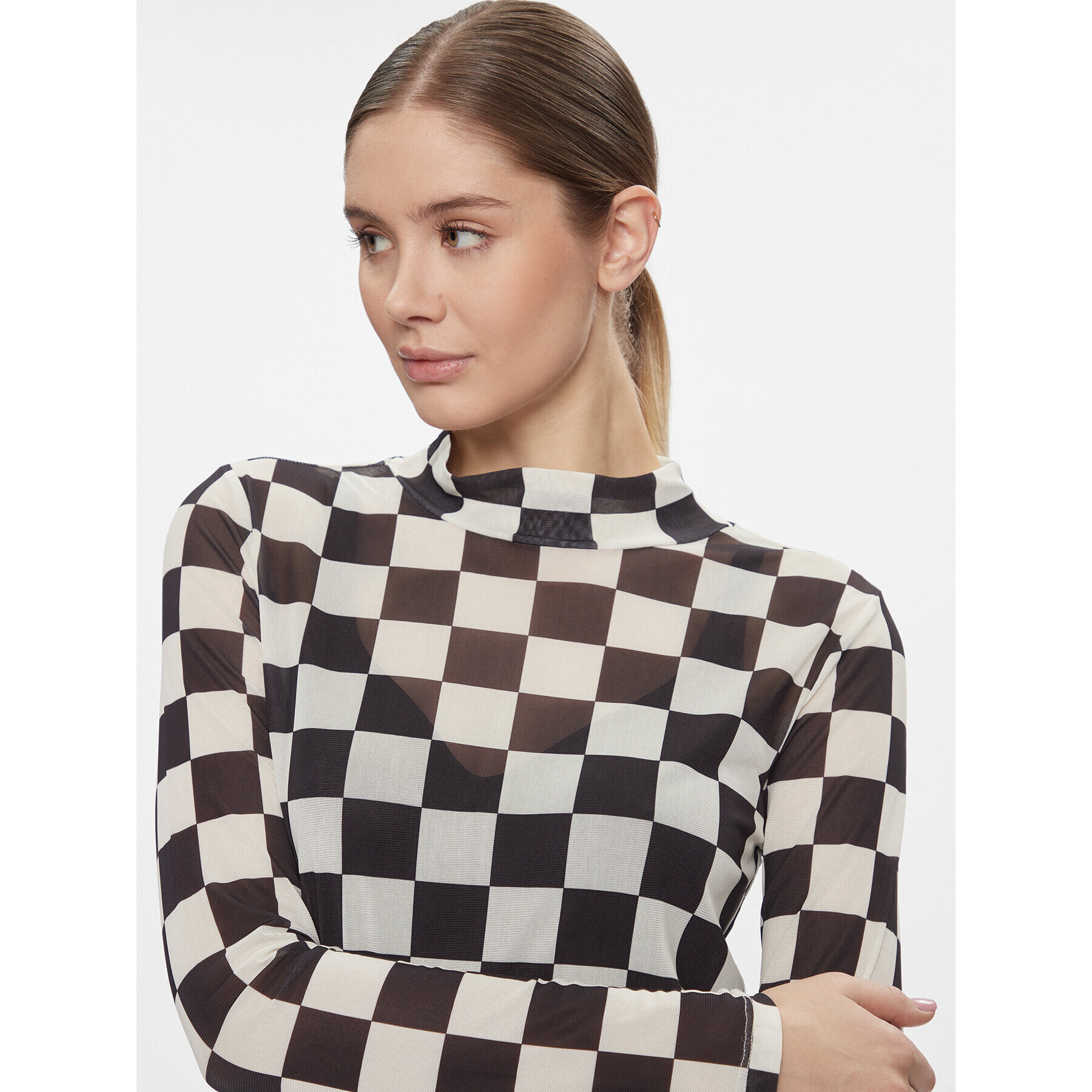 Vans Суитшърт Position Mesh Mock Neck VN000F73Y281 Черен Regular Fit - Pepit.bg