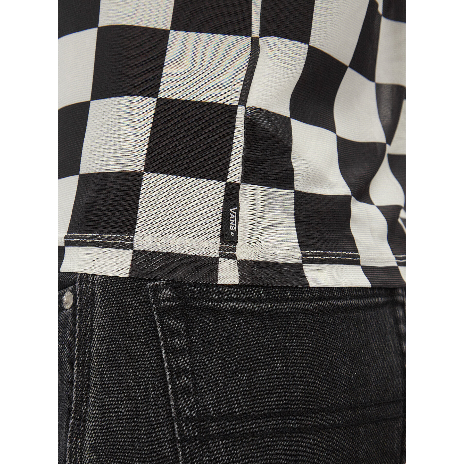 Vans Суитшърт Position Mesh Mock Neck VN000F73Y281 Черен Regular Fit - Pepit.bg
