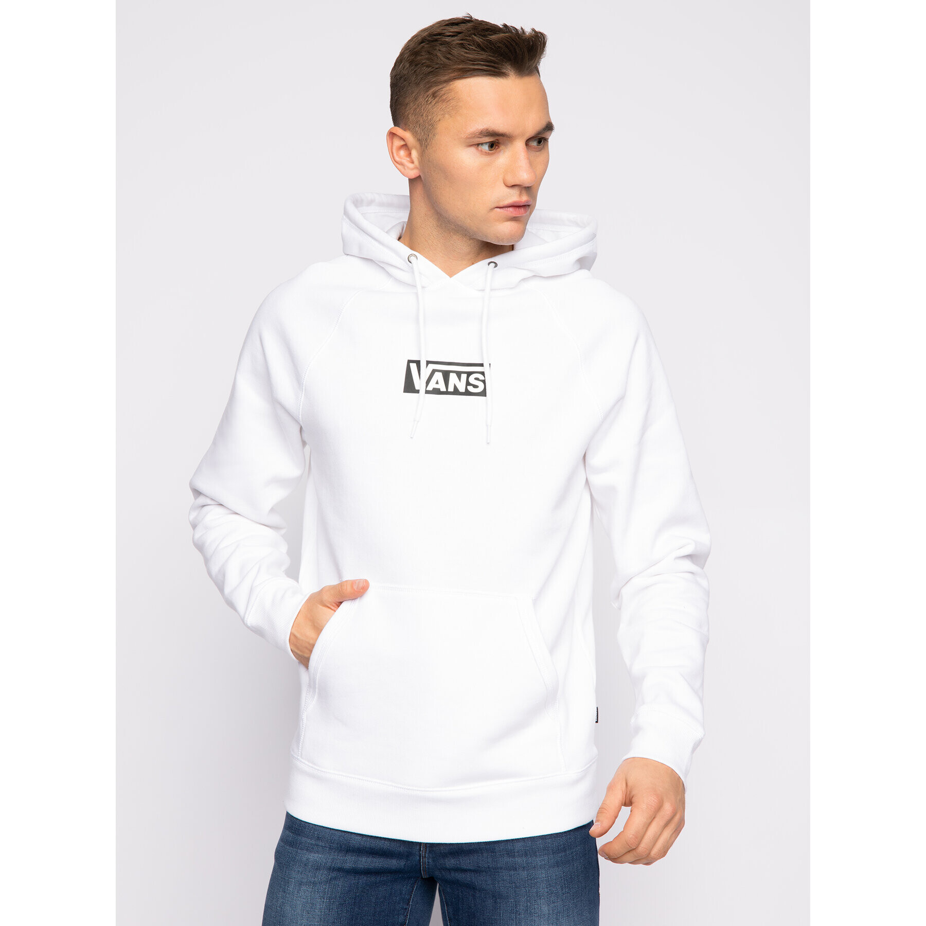 Vans Суитшърт Versa Standard VN0A49SNWHT1 Бял Regular Fit - Pepit.bg