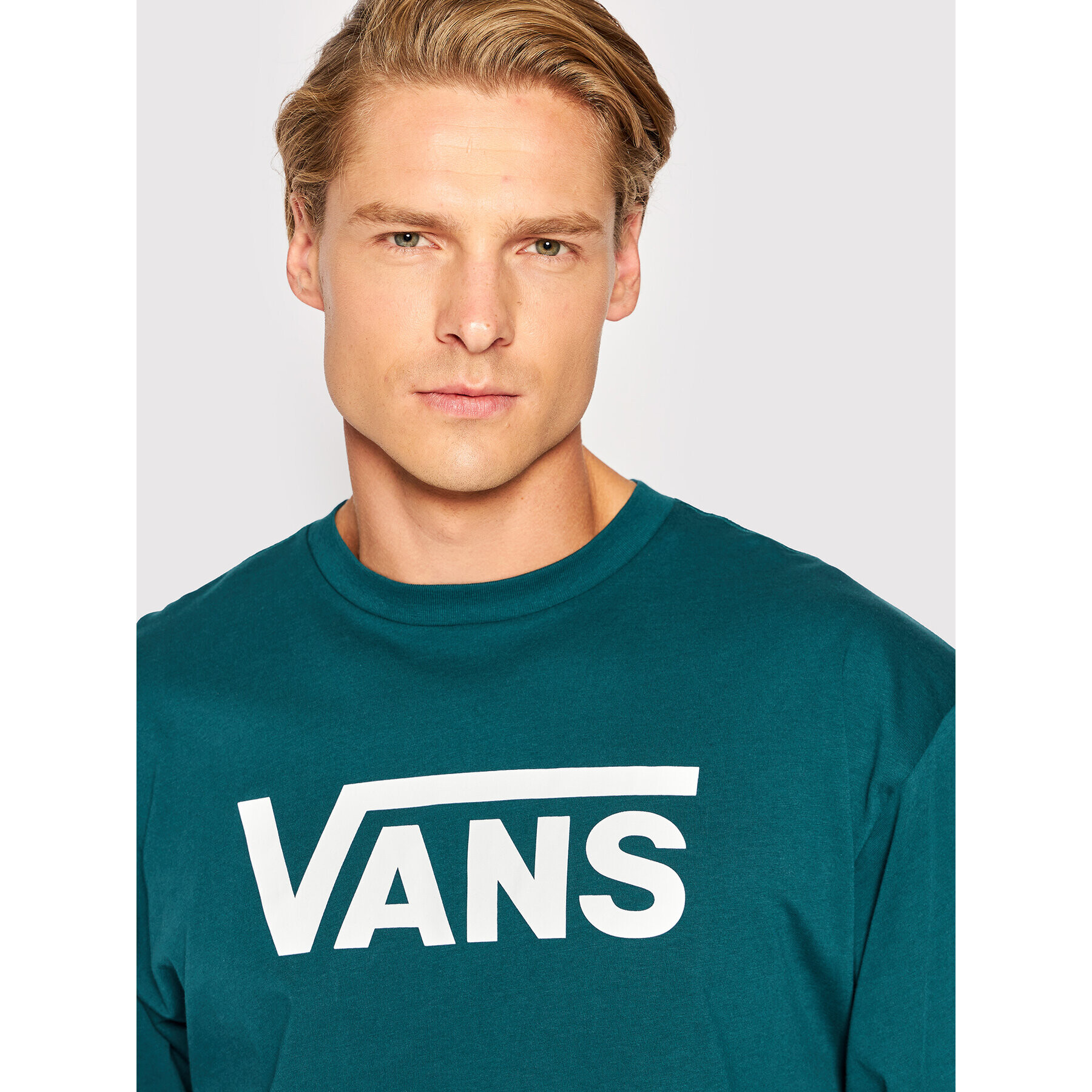 Vans Тениска с дълъг ръкав Classic VN000K6H Зелен Classic Fit - Pepit.bg