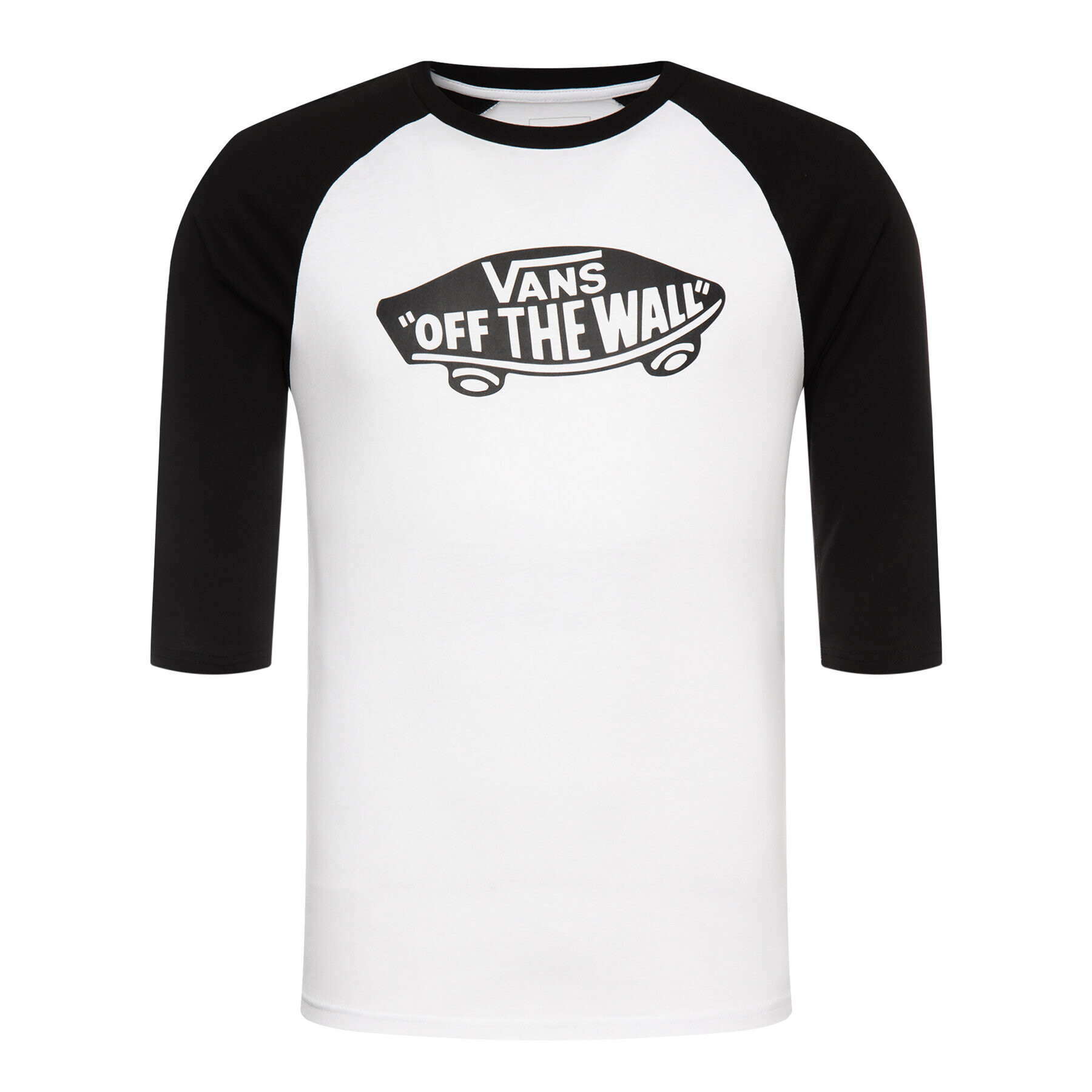 Vans Тениска с дълъг ръкав Raglan Athletic VN000XXMYB21 Бял Slim Fit - Pepit.bg