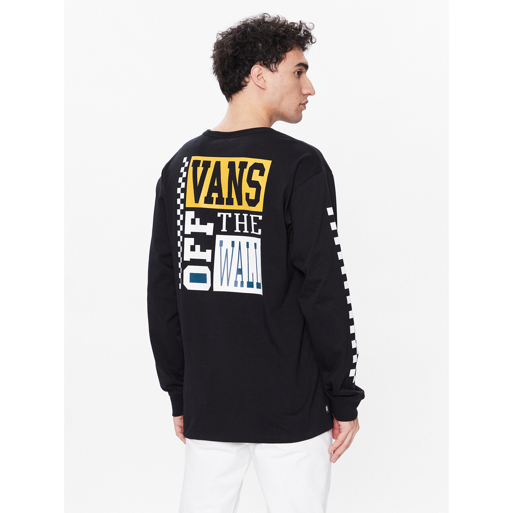 Vans Тениска с дълъг ръкав Varsity VN0007UH Черен Classic Fit - Pepit.bg