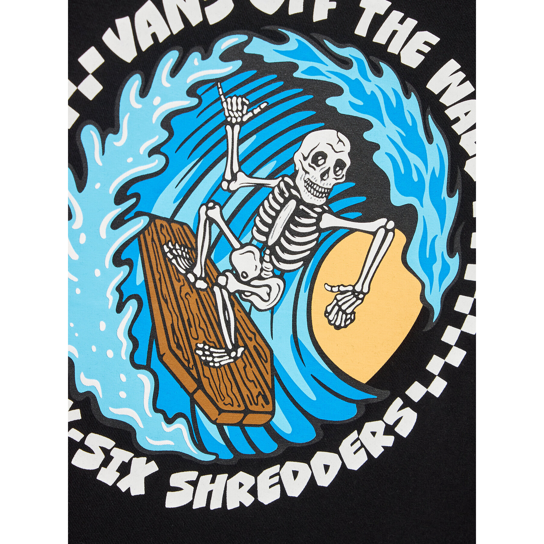 Vans Тишърт 66 Shredders Ss VN0008A2 Черен Regular Fit - Pepit.bg