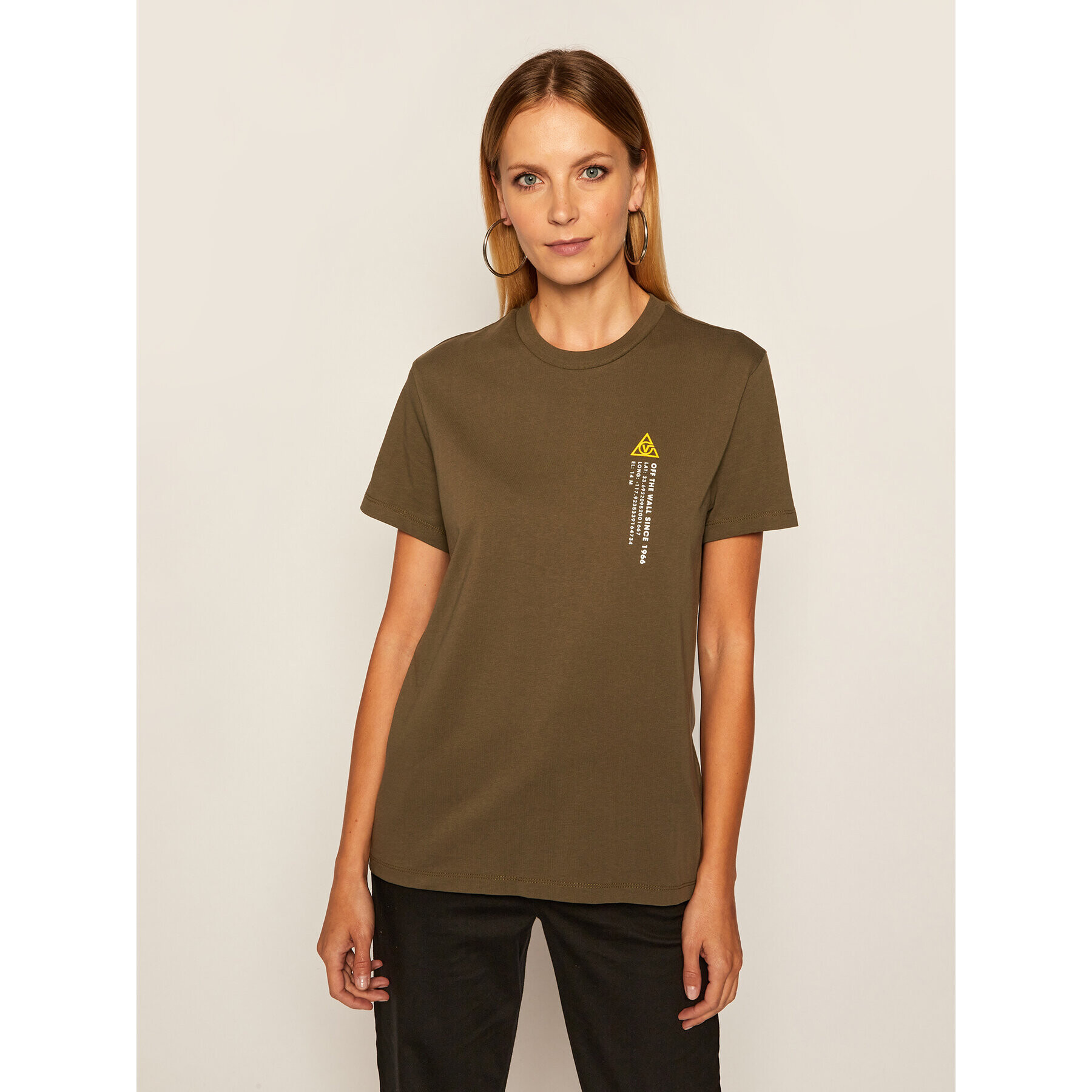 Vans Тишърт 66 Supply Bf Crew VN0A4SCX Зелен Regular Fit - Pepit.bg