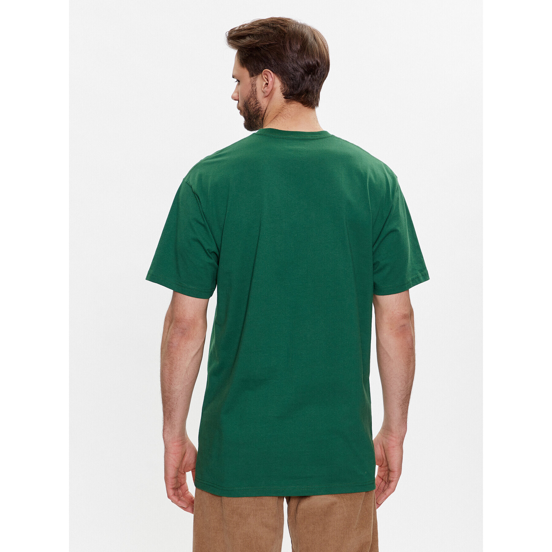 Vans Тишърт Bones VN00003X Зелен Regular Fit - Pepit.bg
