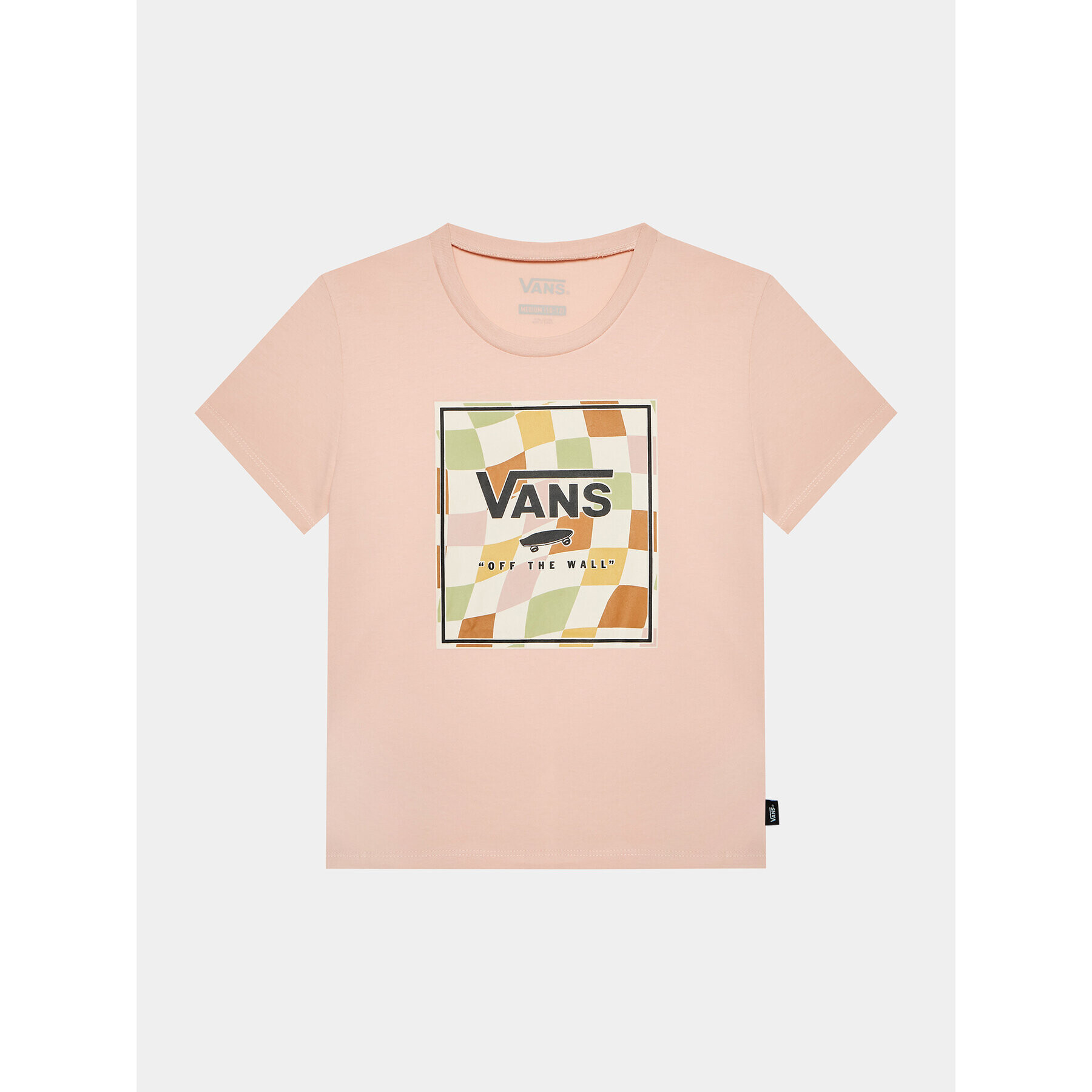 Vans Тишърт Checker Box Crew VN000795 Розов Regular Fit - Pepit.bg