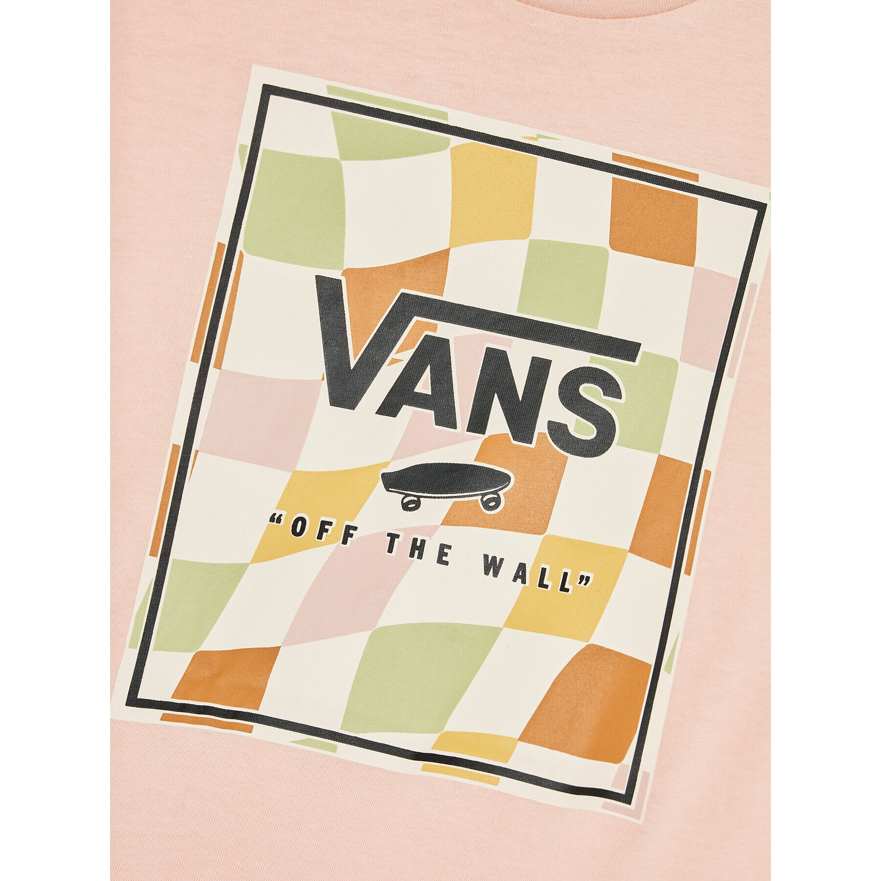 Vans Тишърт Checker Box Crew VN000795 Розов Regular Fit - Pepit.bg