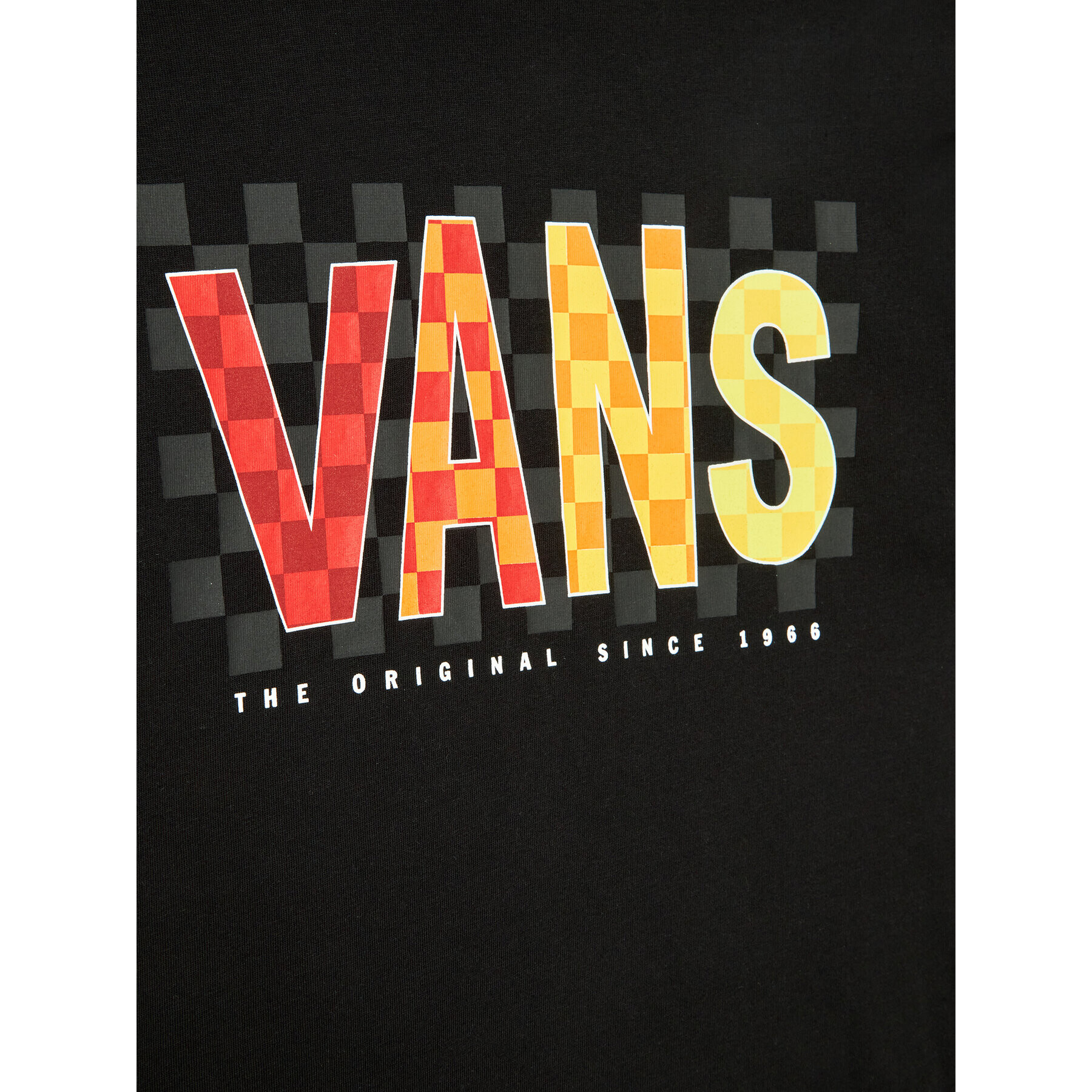 Vans Тишърт Checks Ss VN0A7TUB Черен Regular Fit - Pepit.bg