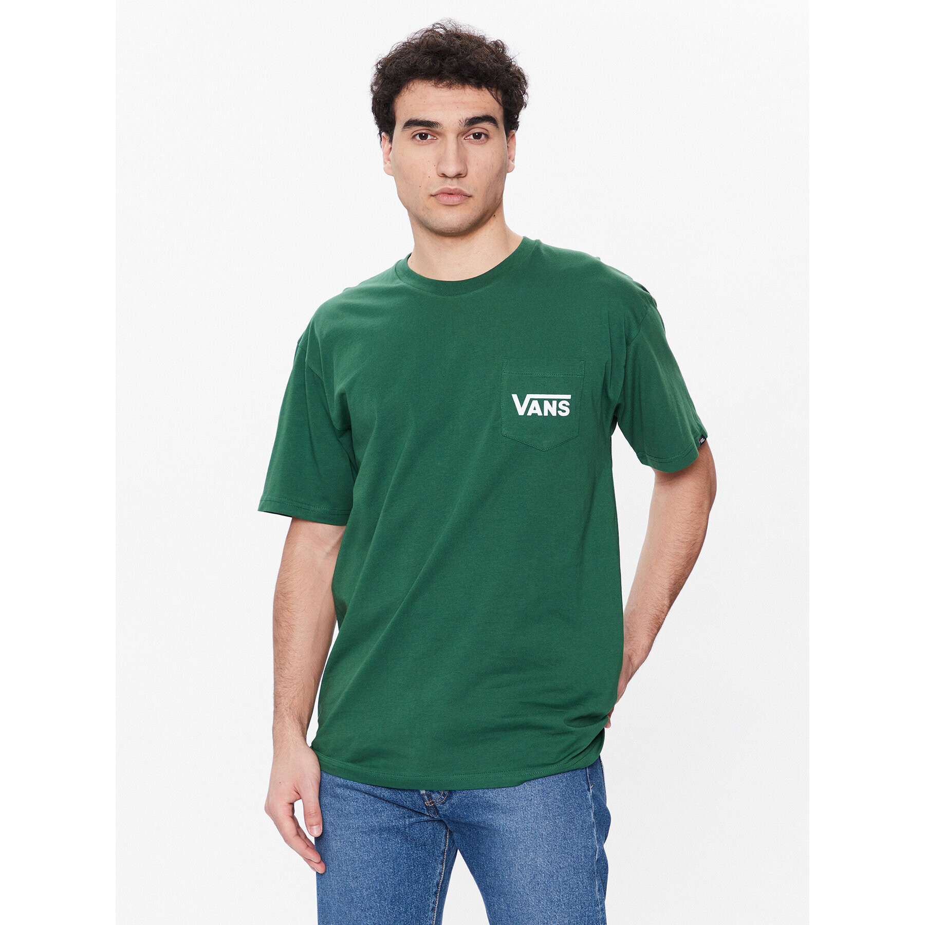 Vans Тишърт Classic VN00004W Зелен Classic Fit - Pepit.bg