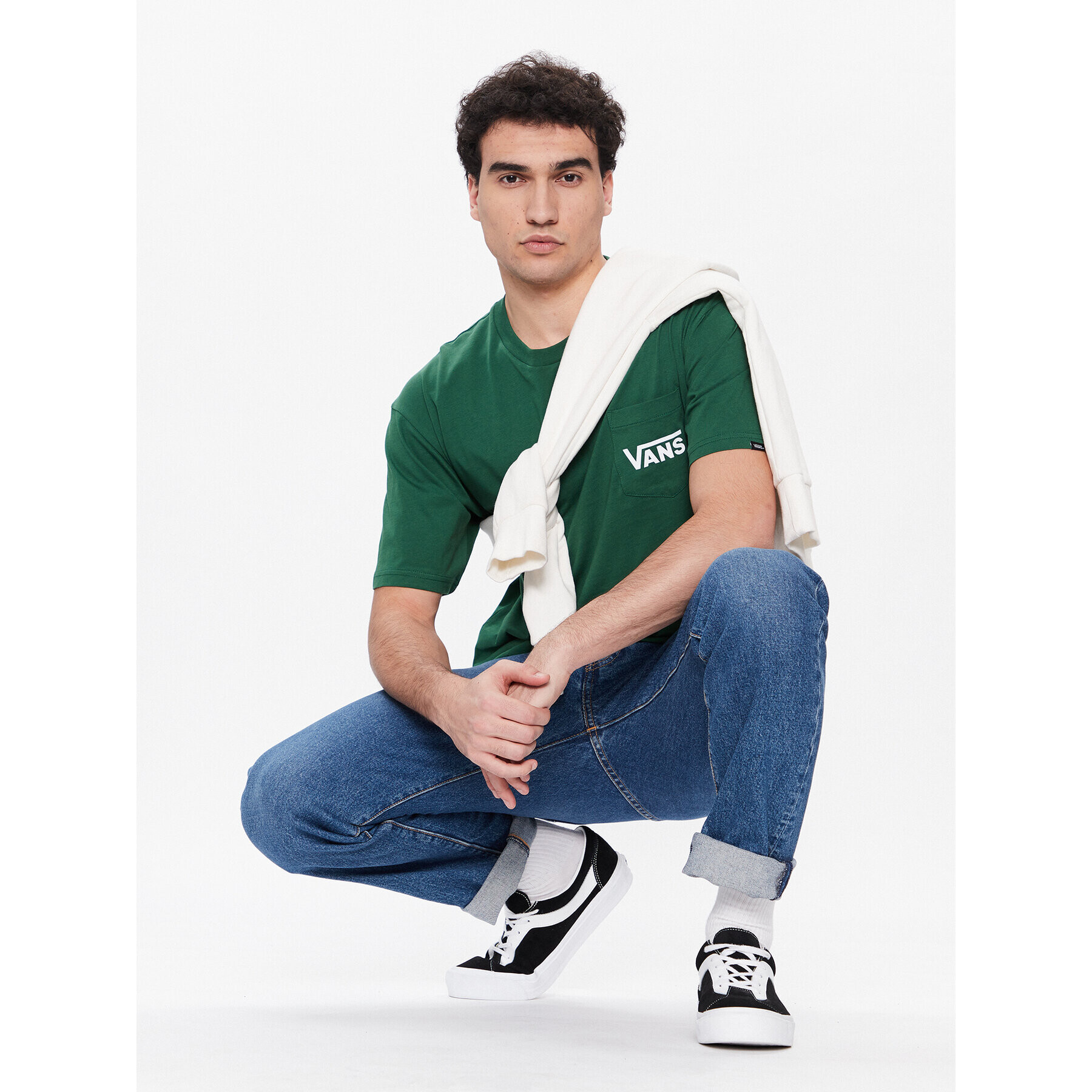 Vans Тишърт Classic VN00004W Зелен Classic Fit - Pepit.bg