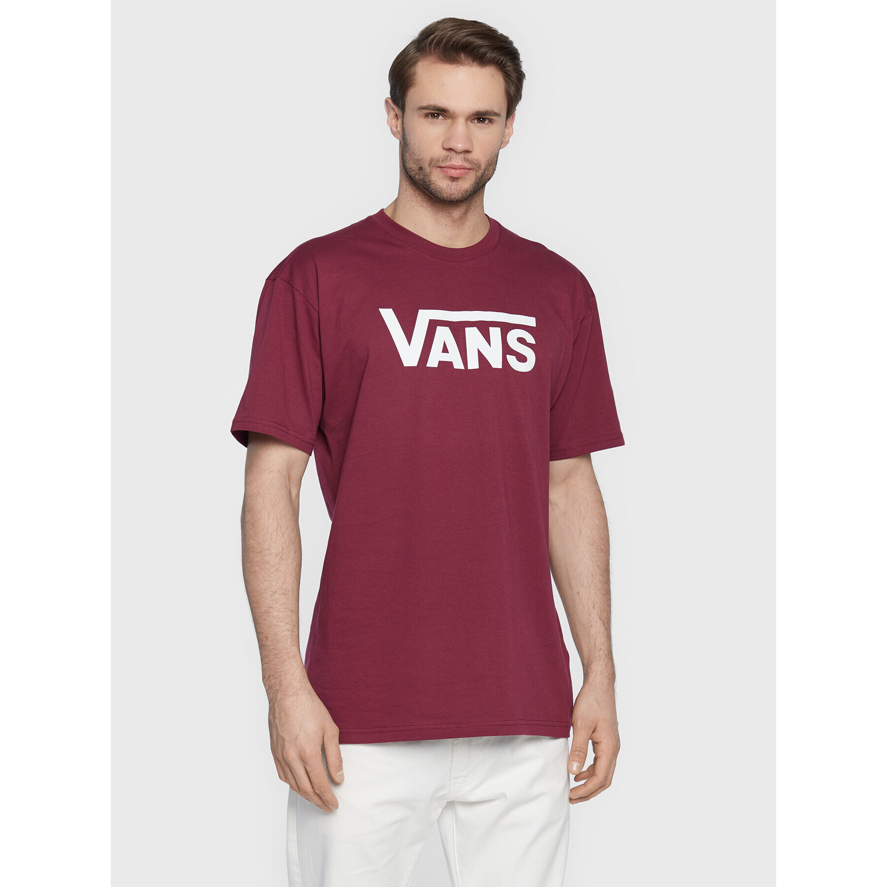 Vans Тишърт Classic VN000GGG Бордо Classic Fit - Pepit.bg