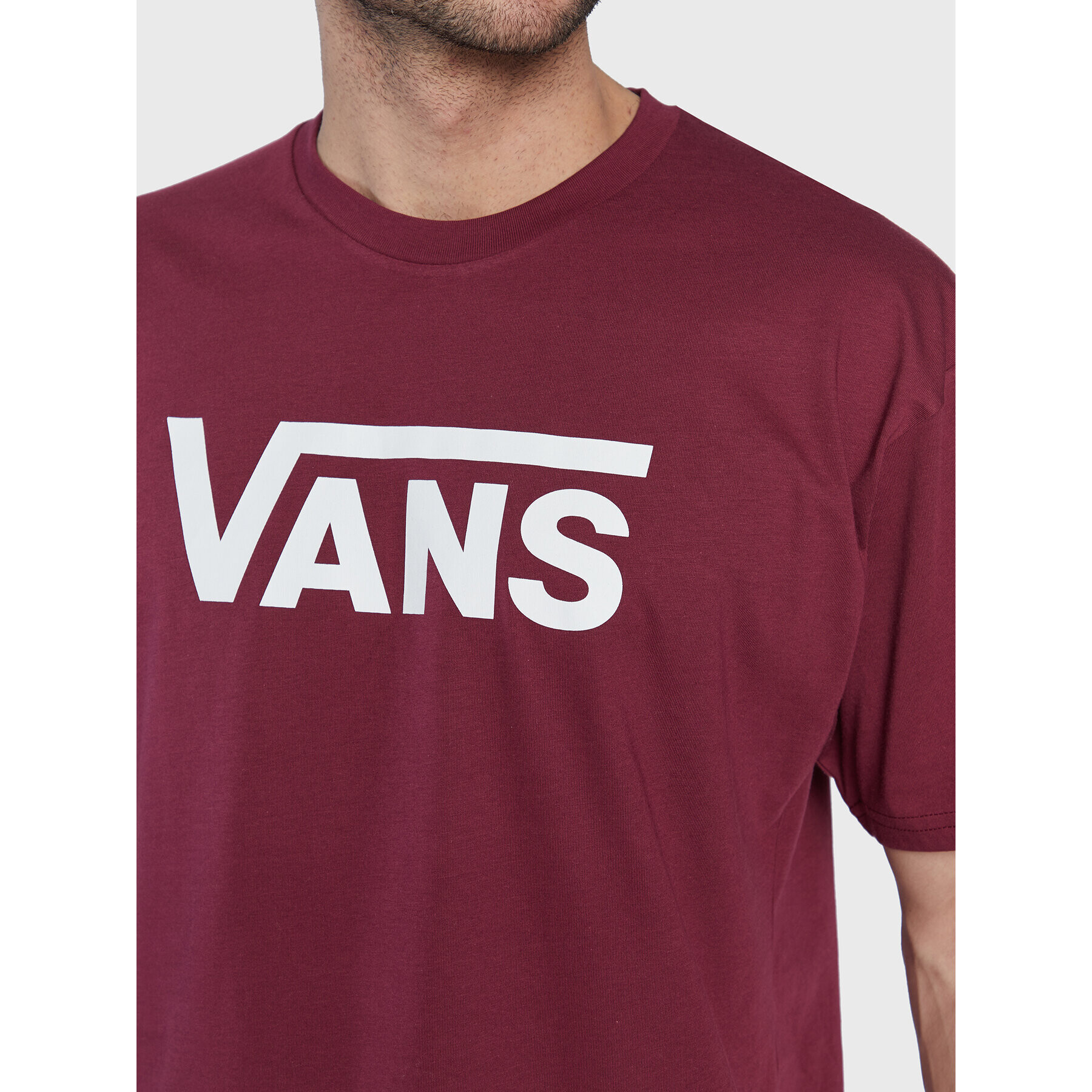 Vans Тишърт Classic VN000GGG Бордо Classic Fit - Pepit.bg