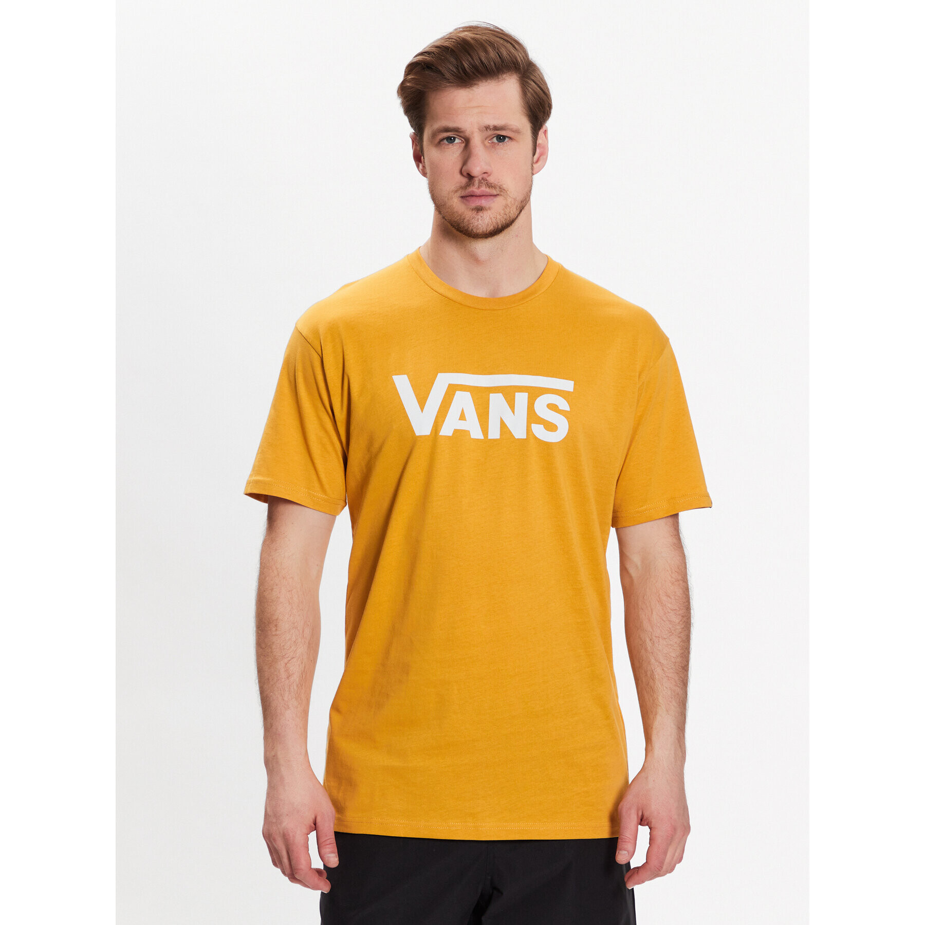 Vans Тишърт Classic VN000GGG Жълт Classic Fit - Pepit.bg