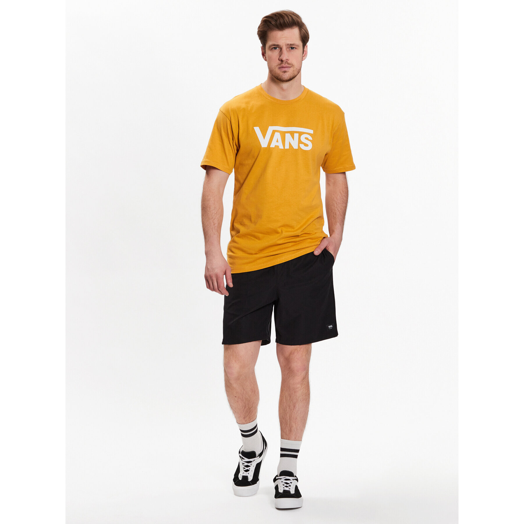 Vans Тишърт Classic VN000GGG Жълт Classic Fit - Pepit.bg