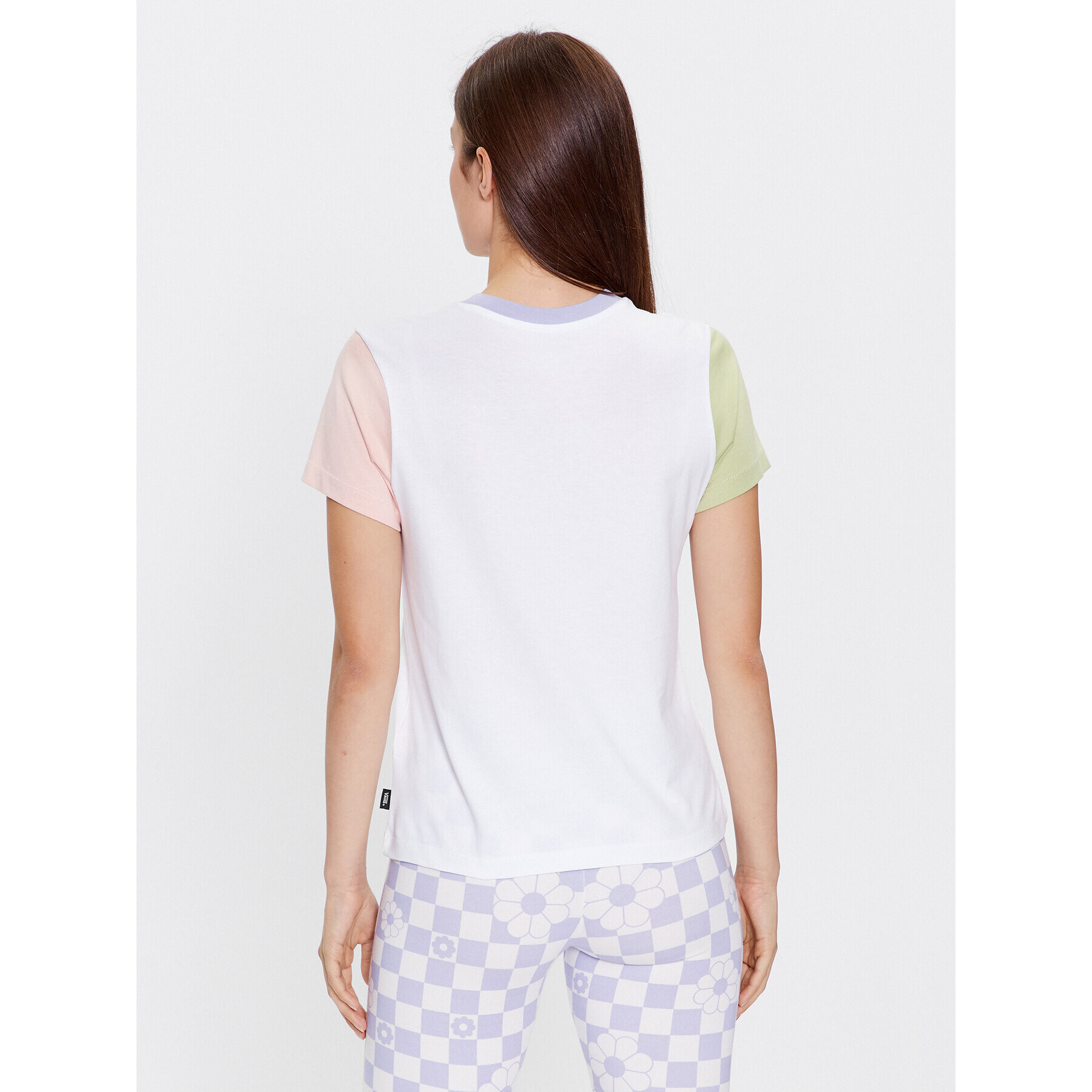 Vans Тишърт Colorblock Crew VN000AEF Бял Regular Fit - Pepit.bg