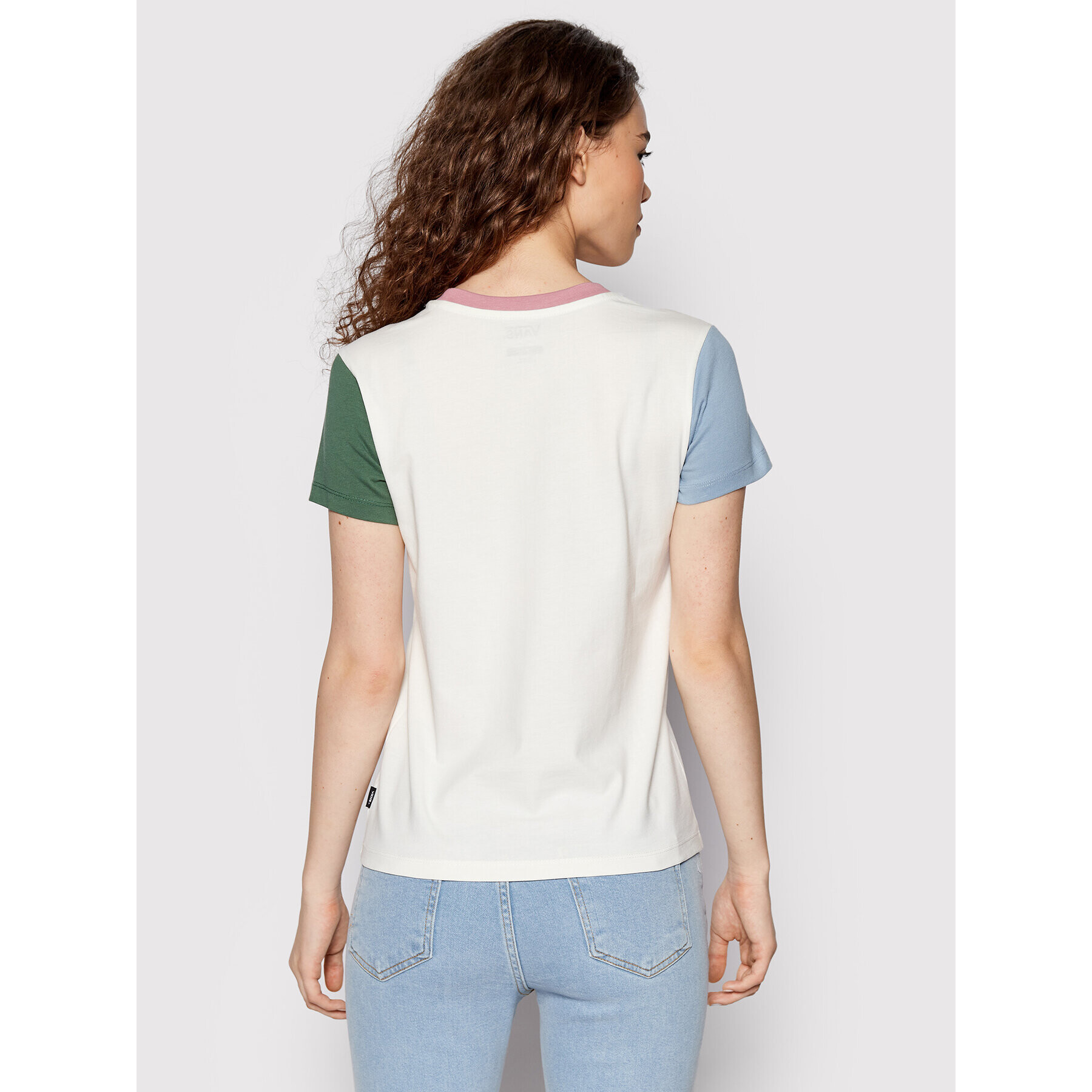 Vans Тишърт Colorblock VN0A5I9D Бежов Regular Fit - Pepit.bg