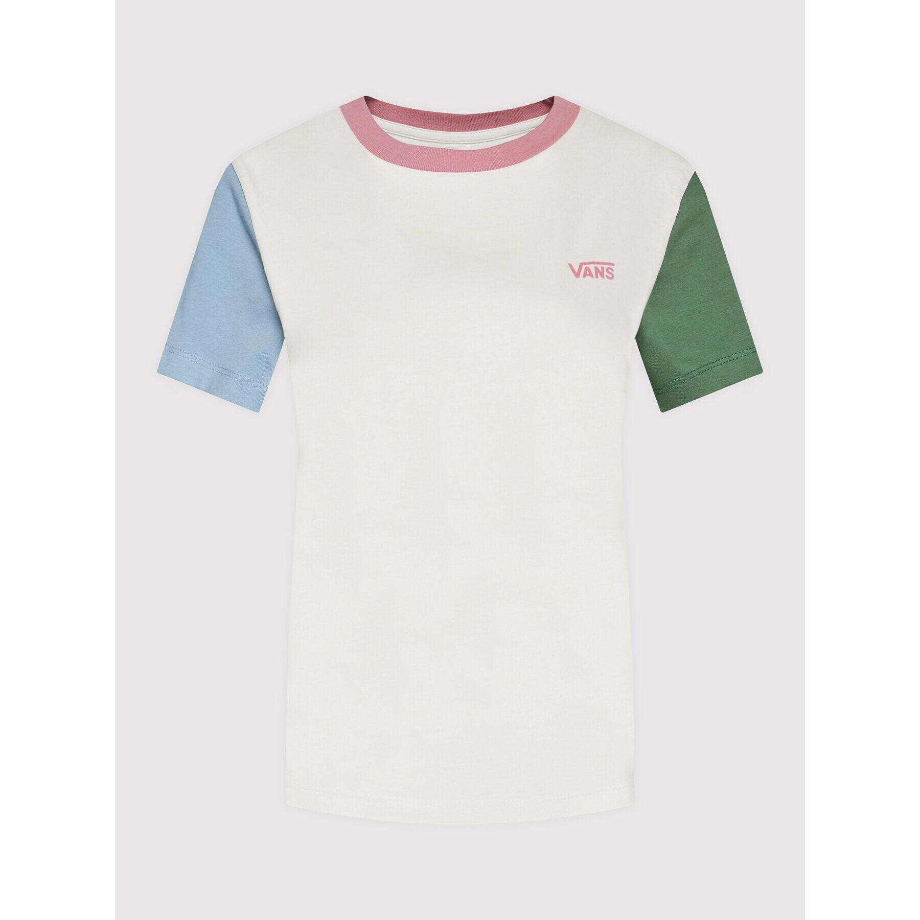 Vans Тишърт Colorblock VN0A5I9D Бежов Regular Fit - Pepit.bg