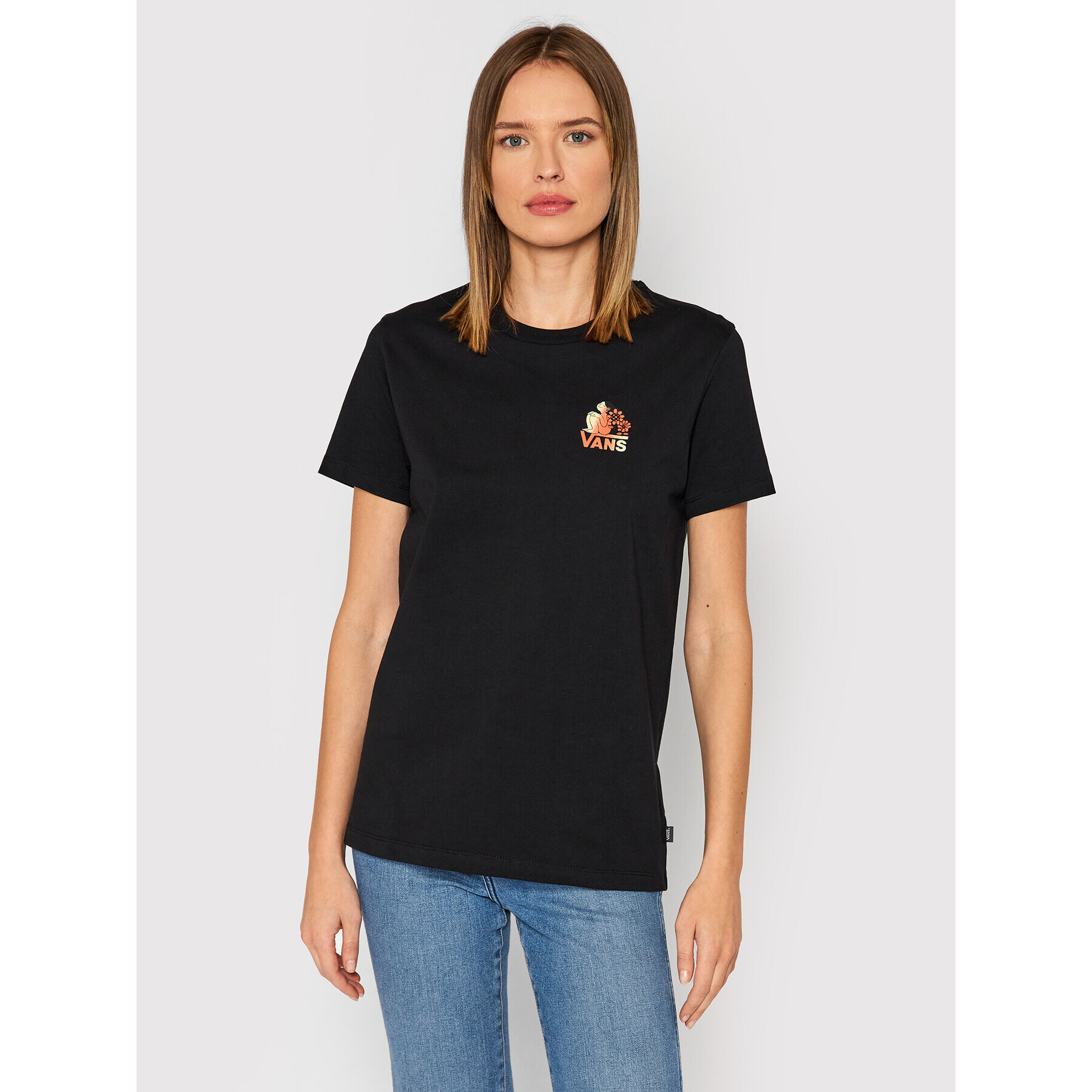 Vans Тишърт Cultivate Care BF Tee VN0A5LK5BLK1 Черен Regular Fit - Pepit.bg