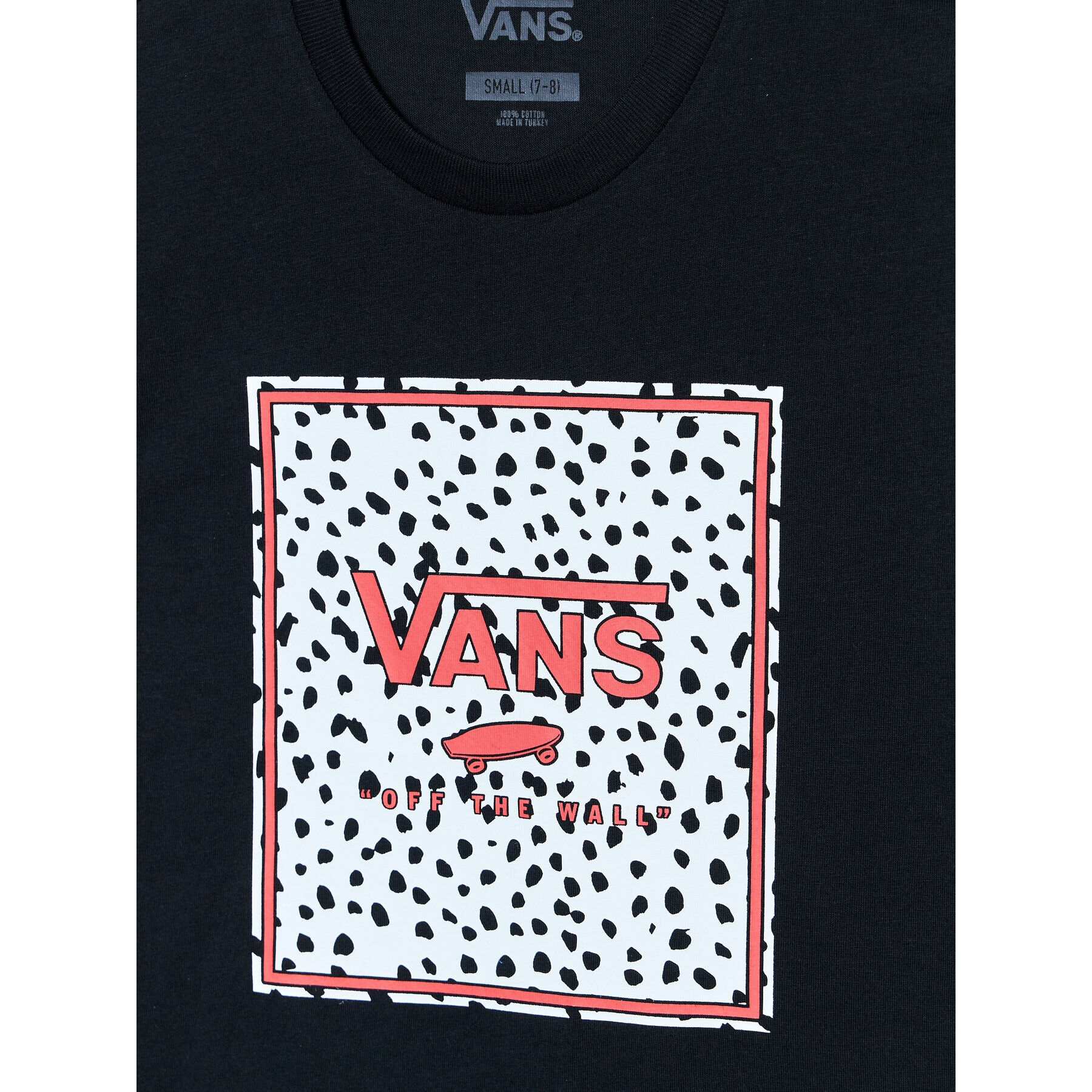 Vans Тишърт Dalmation Border VN0A7RUO Черен Regular Fit - Pepit.bg