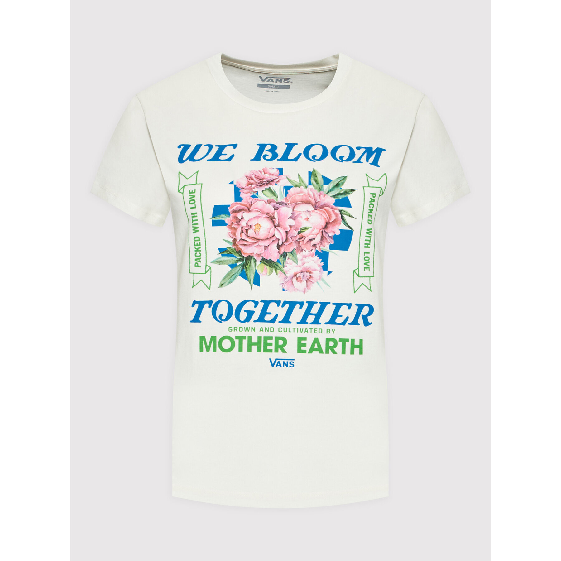 Vans Тишърт Eco Positivity VN0A5LI2 Бял Regular Fit - Pepit.bg