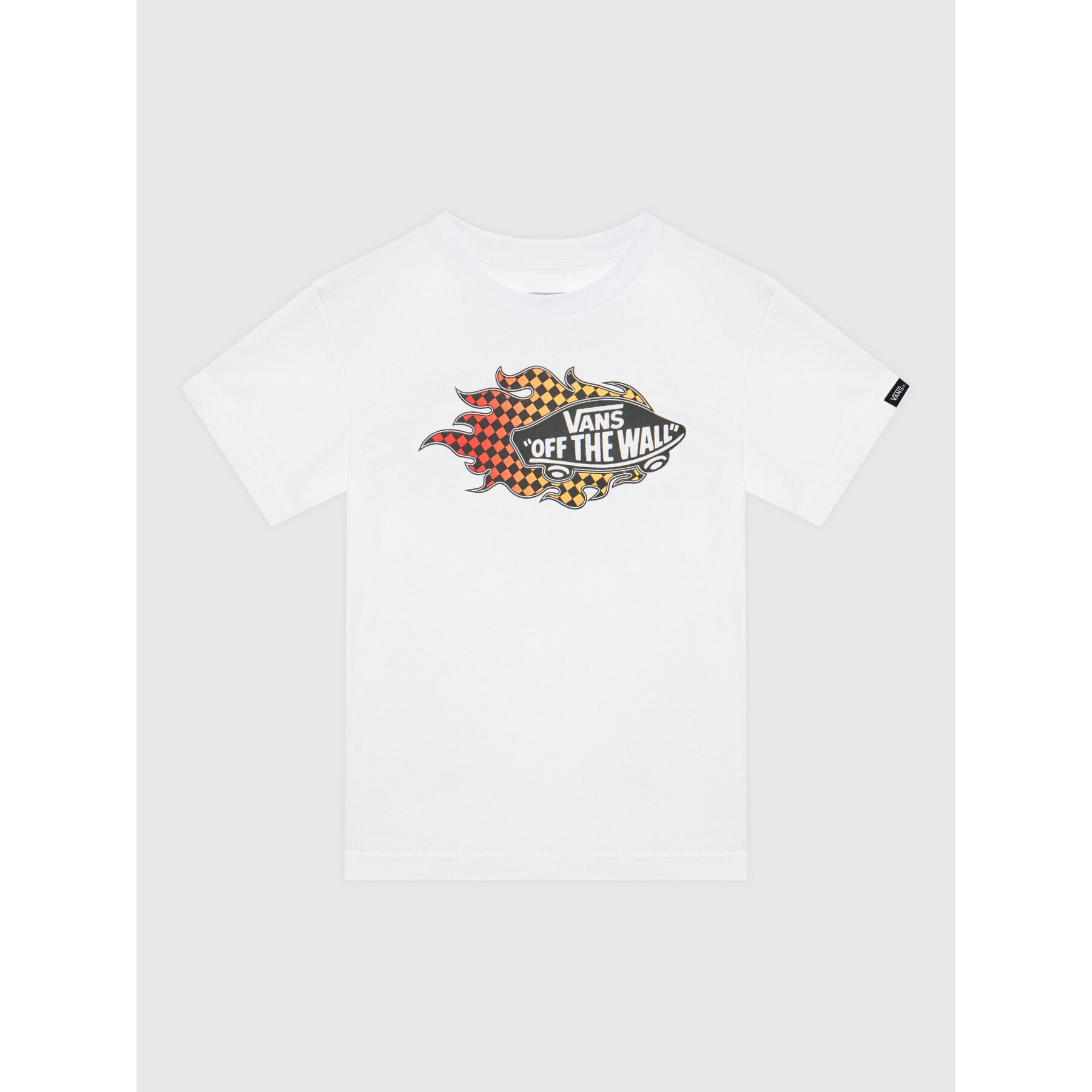 Vans Тишърт Flame VN0A7TU4 Бял Regular Fit - Pepit.bg