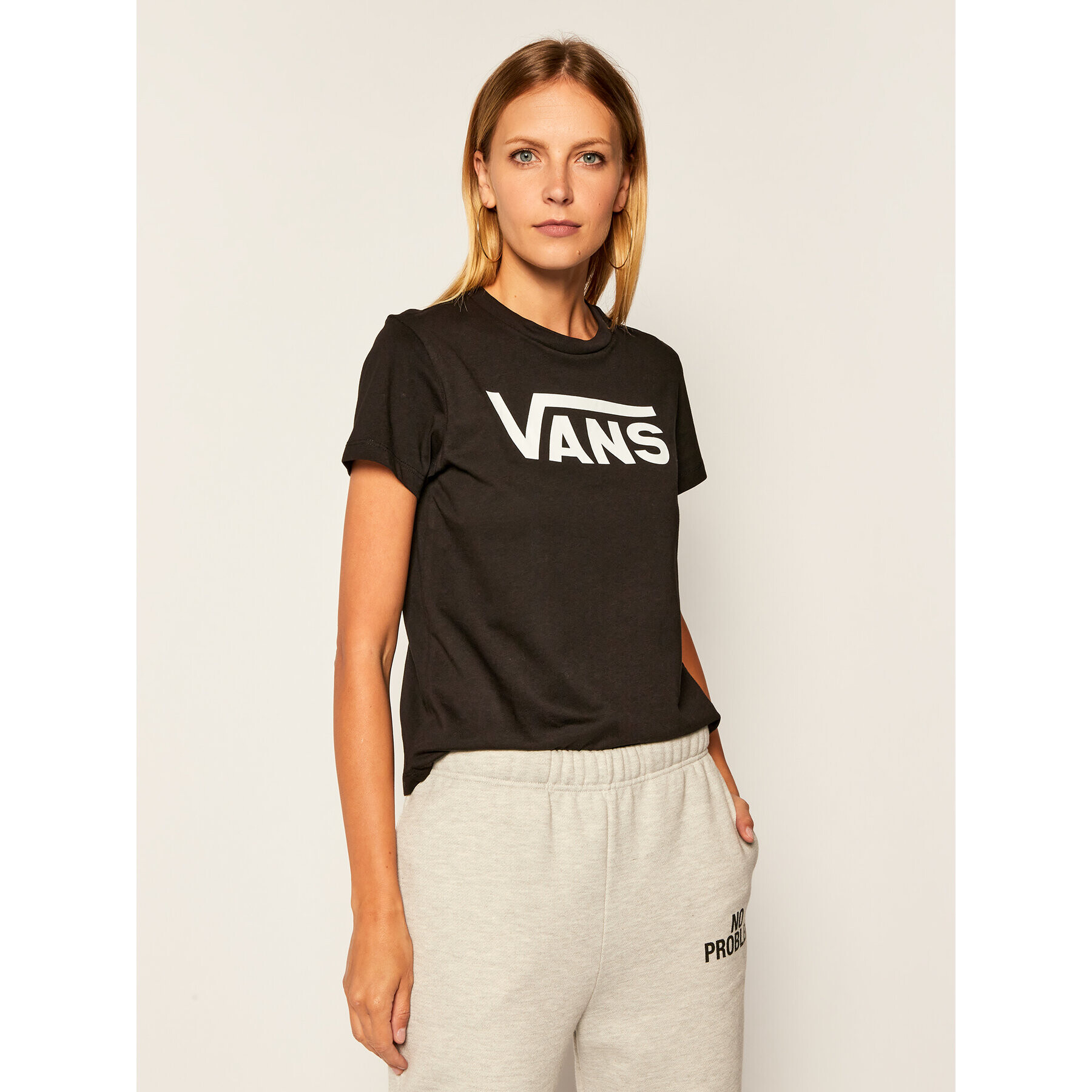 Vans Тишърт Flying V Crew Tee VN0A3UP4 Черен Regular Fit - Pepit.bg