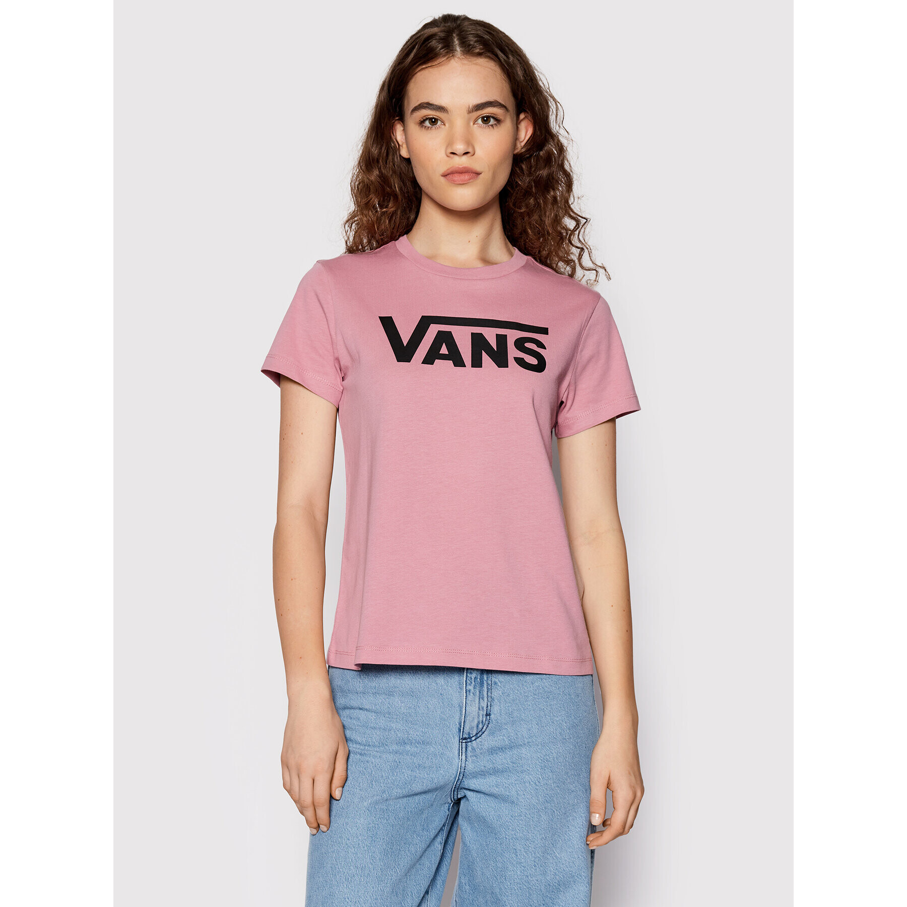 Vans Тишърт Flying V VN0A3UP4 Розов Regular Fit - Pepit.bg