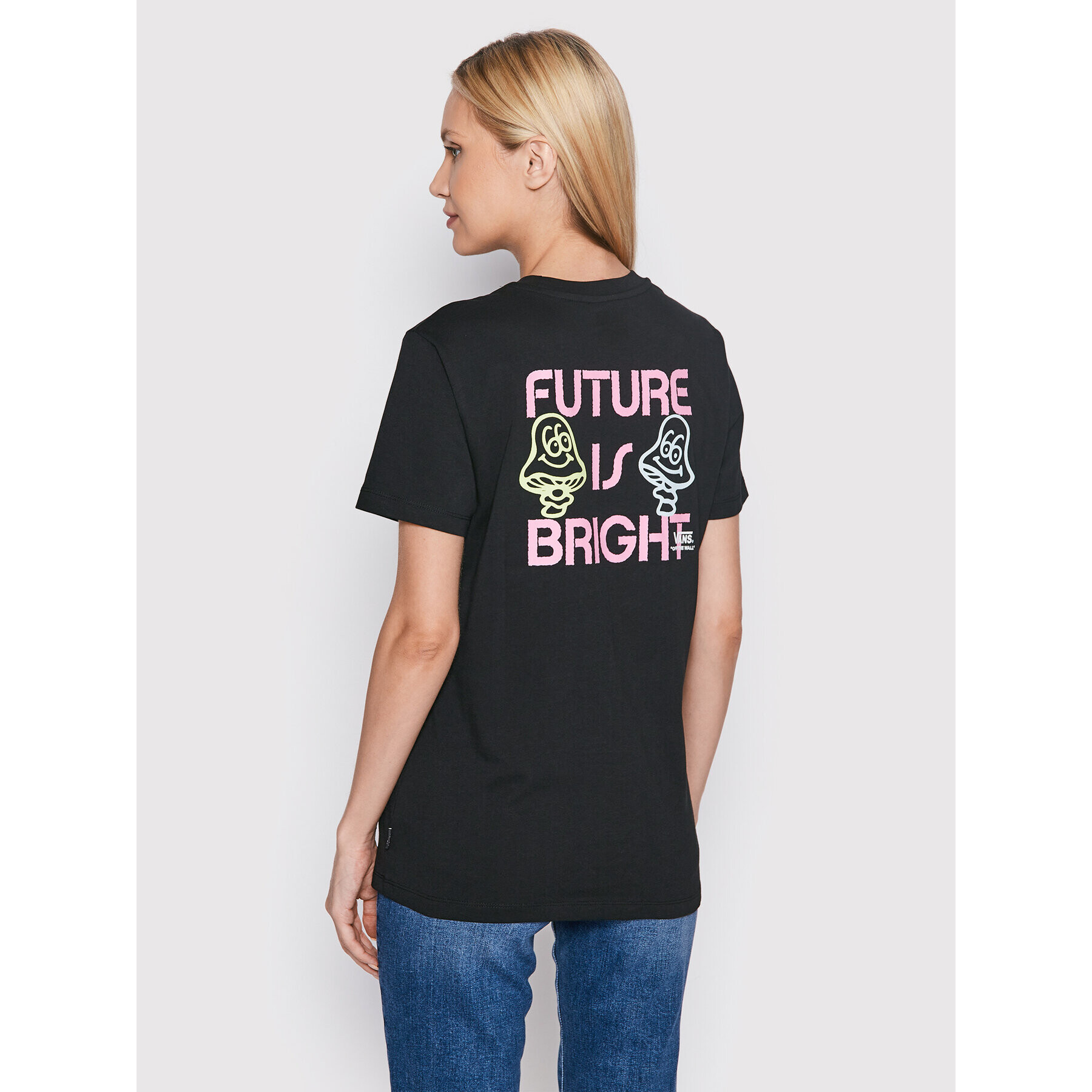 Vans Тишърт Future Is Bright VN0A5LCZ Черен Regular Fit - Pepit.bg