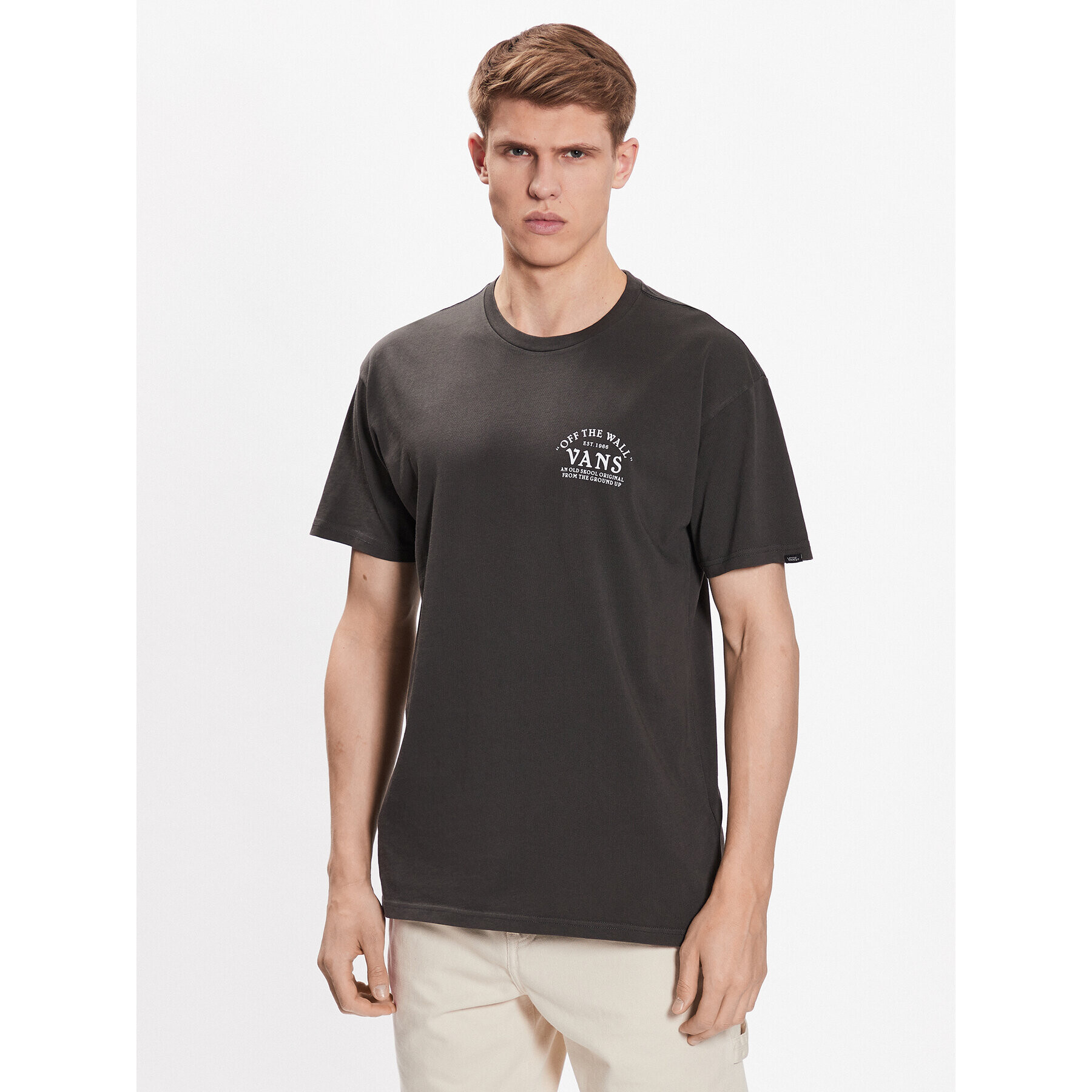 Vans Тишърт Ground Up VN0006DF Сив Classic Fit - Pepit.bg
