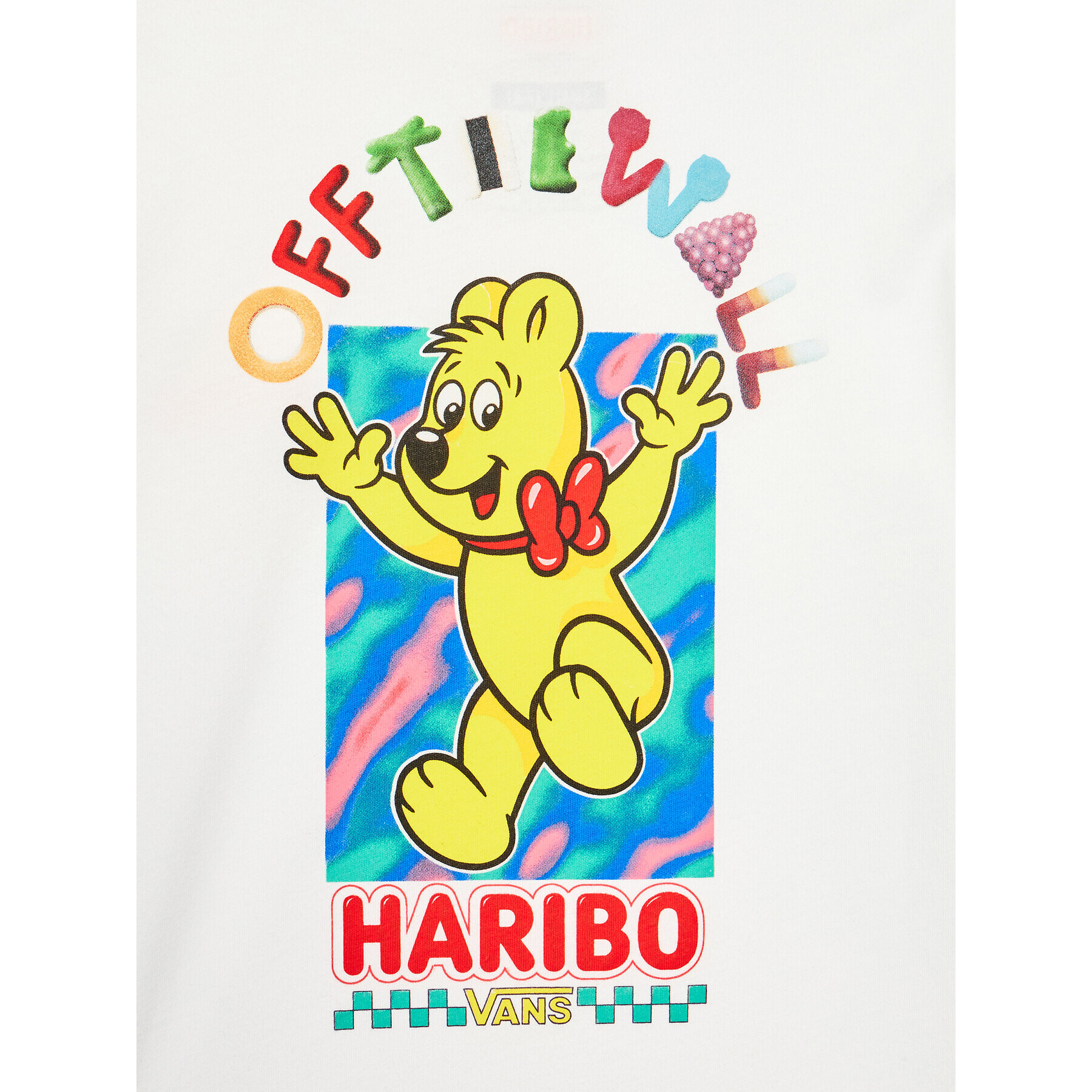 Vans Тишърт HARIBO VN000778 Бял Regular Fit - Pepit.bg