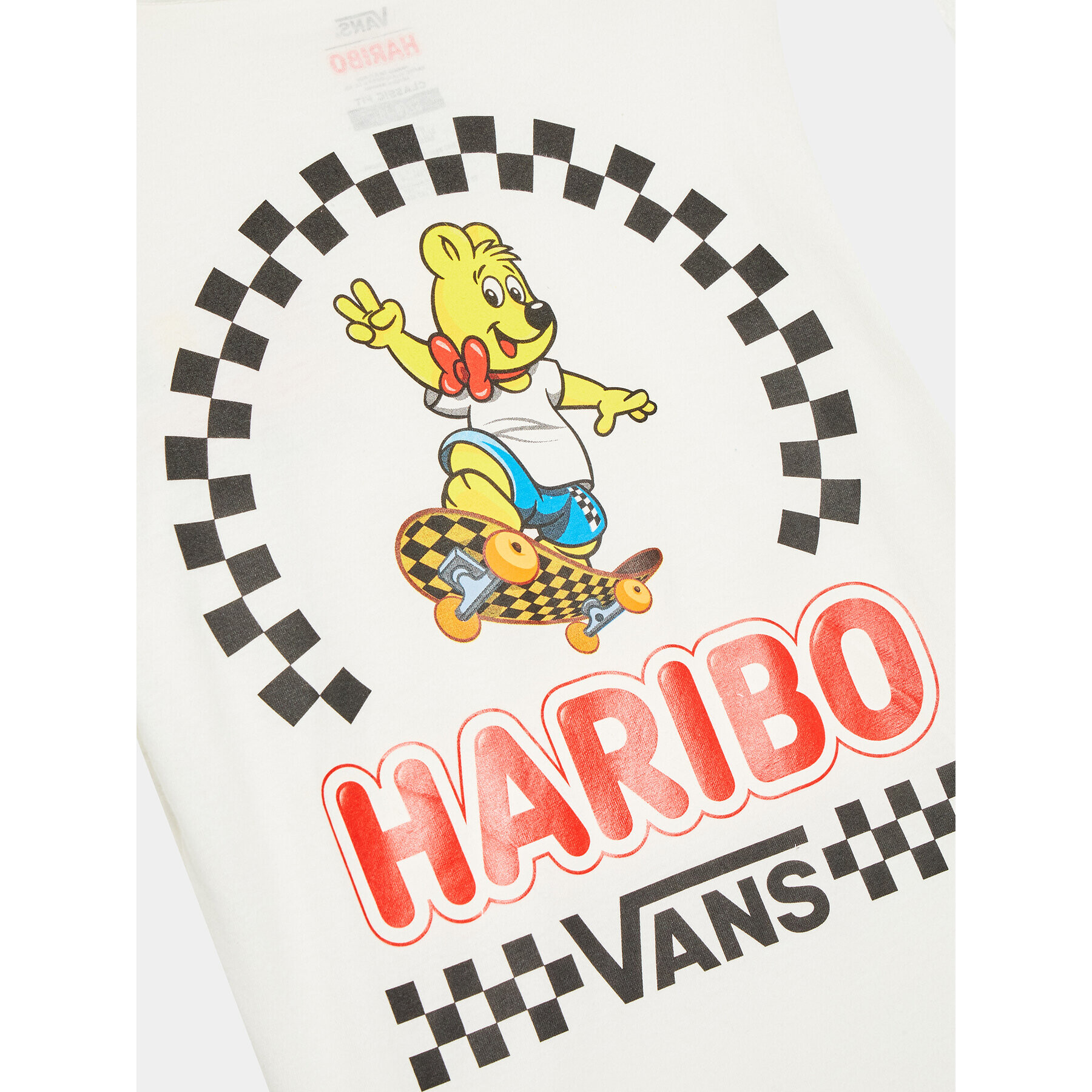 Vans Тишърт HARIBO VN00086H Бял Regular Fit - Pepit.bg